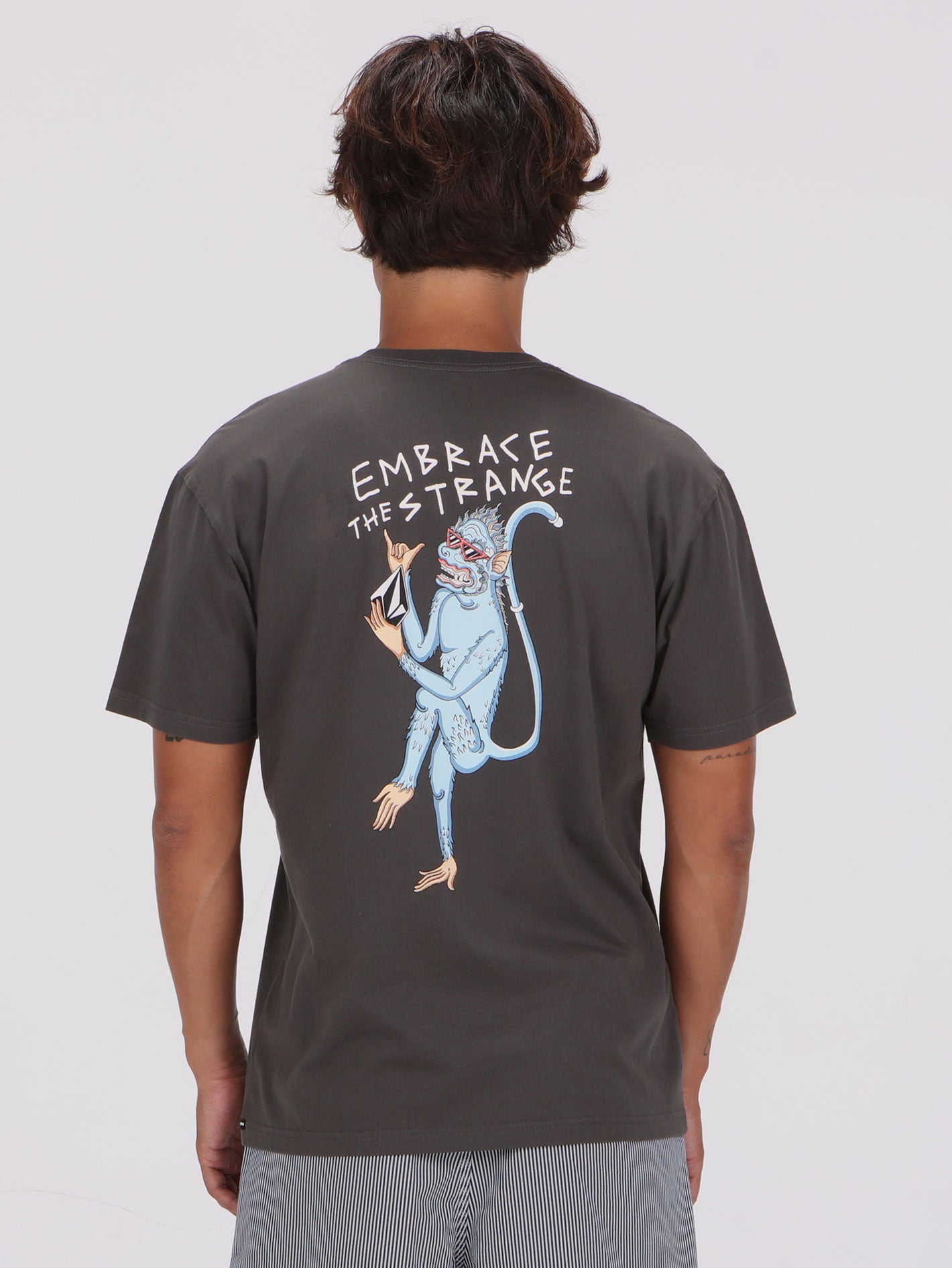 Volcom Happy Monkey Tee - Rinsed Black