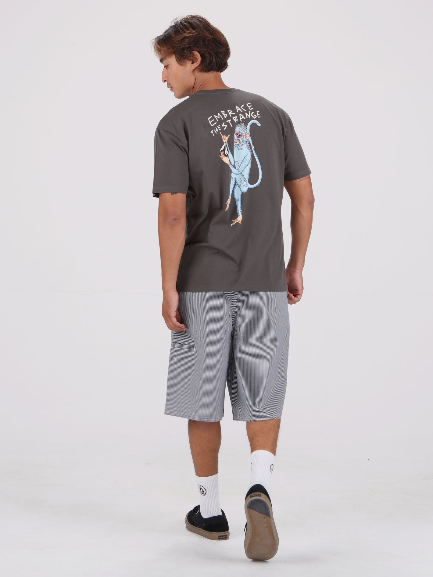 Volcom Happy Monkey Tee - Rinsed Black