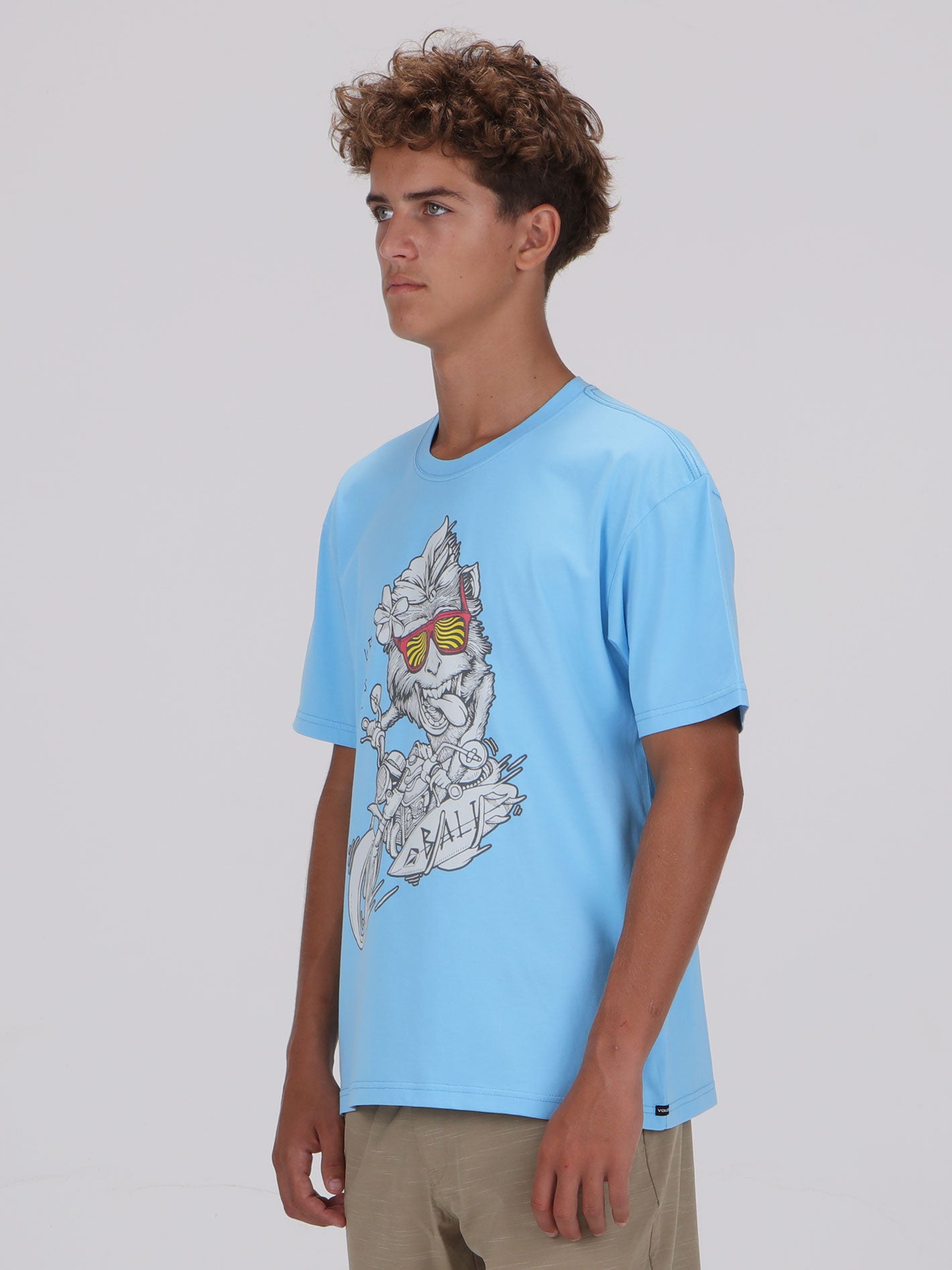 Volcom Monkey Rider Tee - Tropical Blue