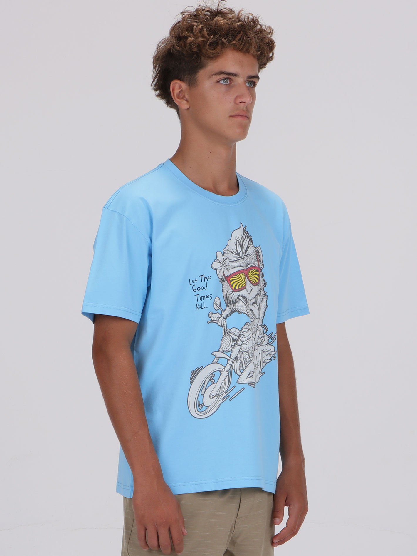 Volcom Monkey Rider Tee - Tropical Blue