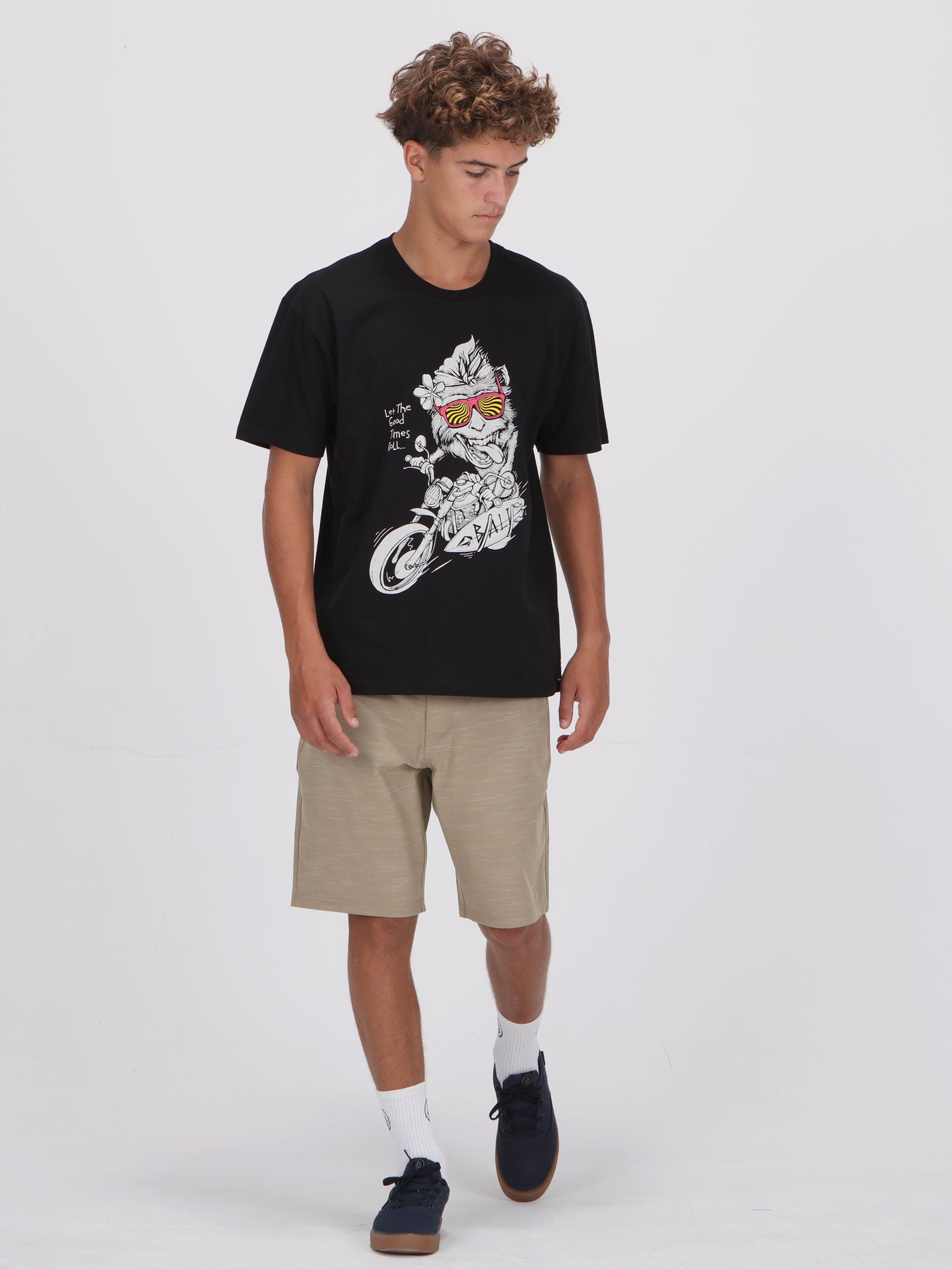 Volcom Monkey Riders Tee - Black
