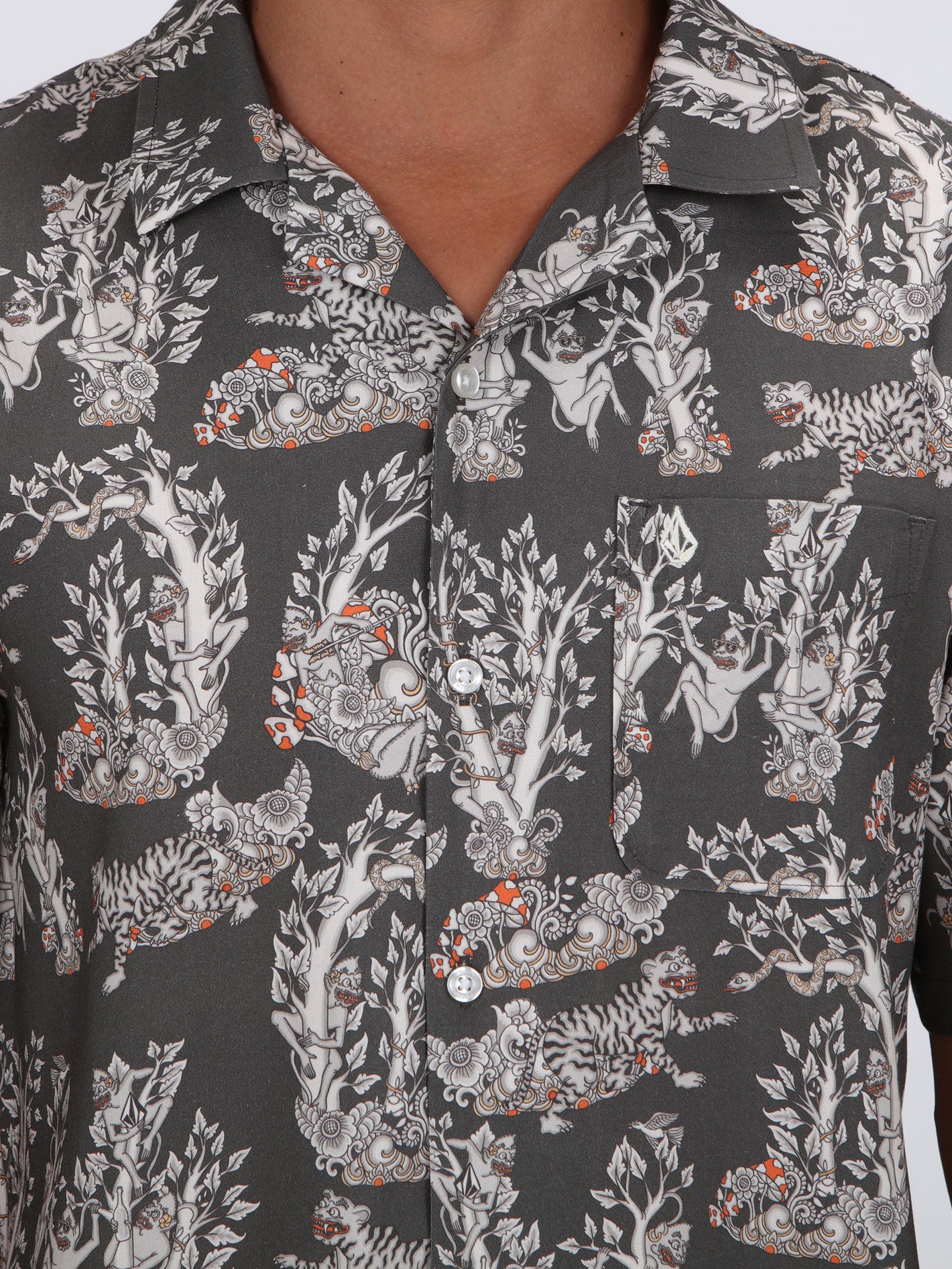 Volcom Kamasan Shirt - Rinsed Black