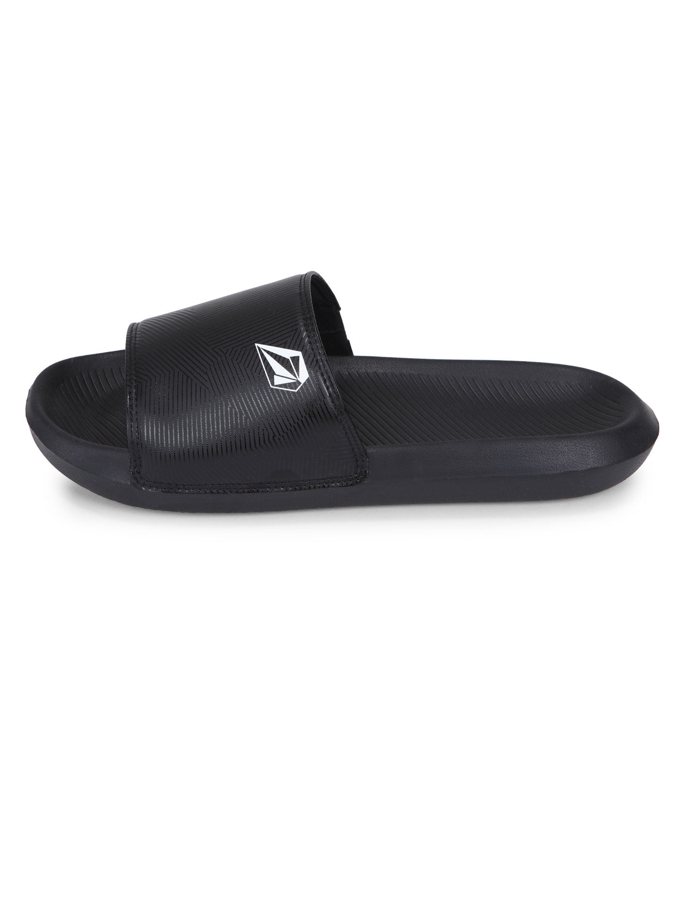 Volcom Geoprint Slider Sandals - Black