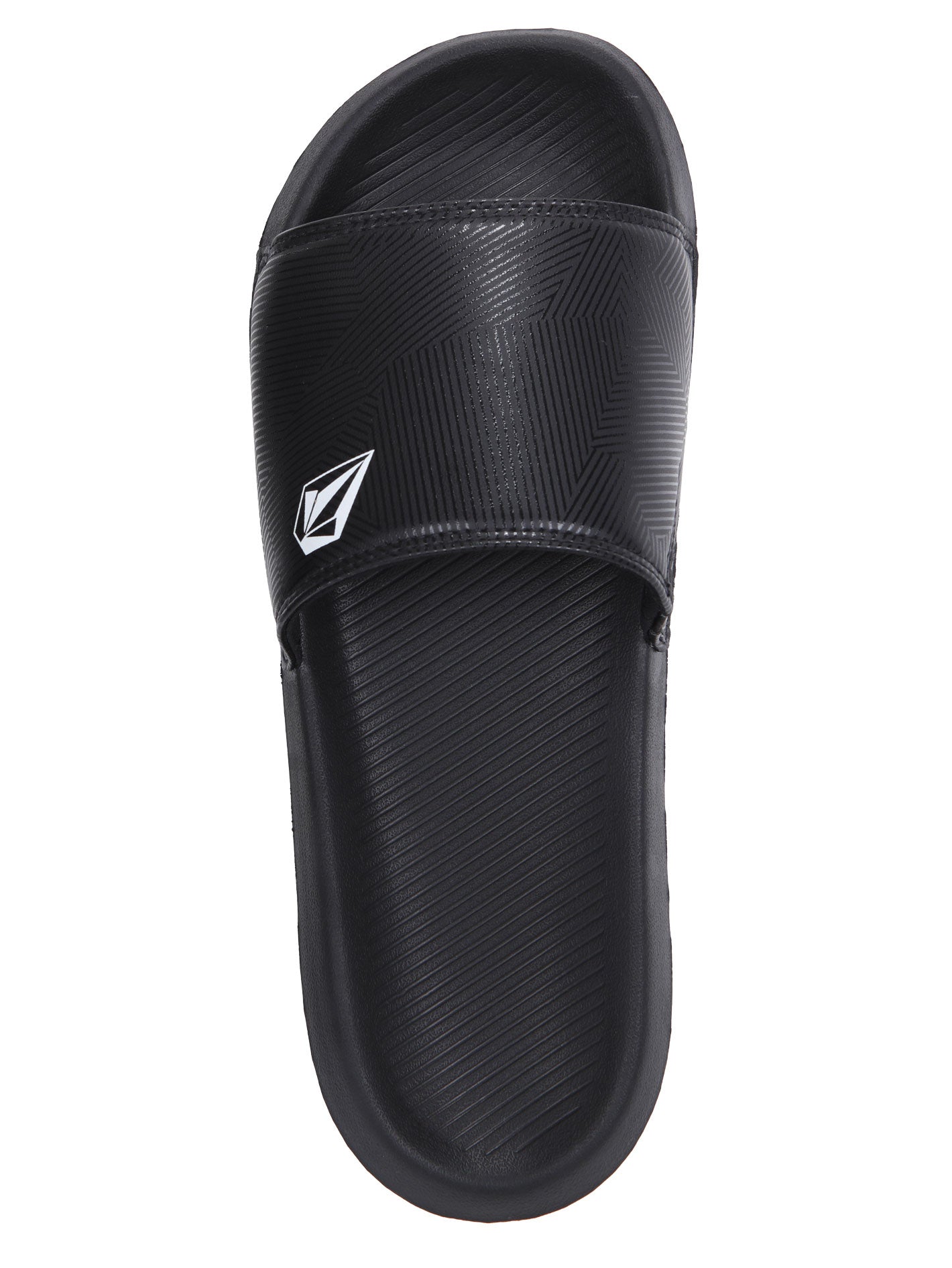 Volcom Geoprint Slider Sandals - Black