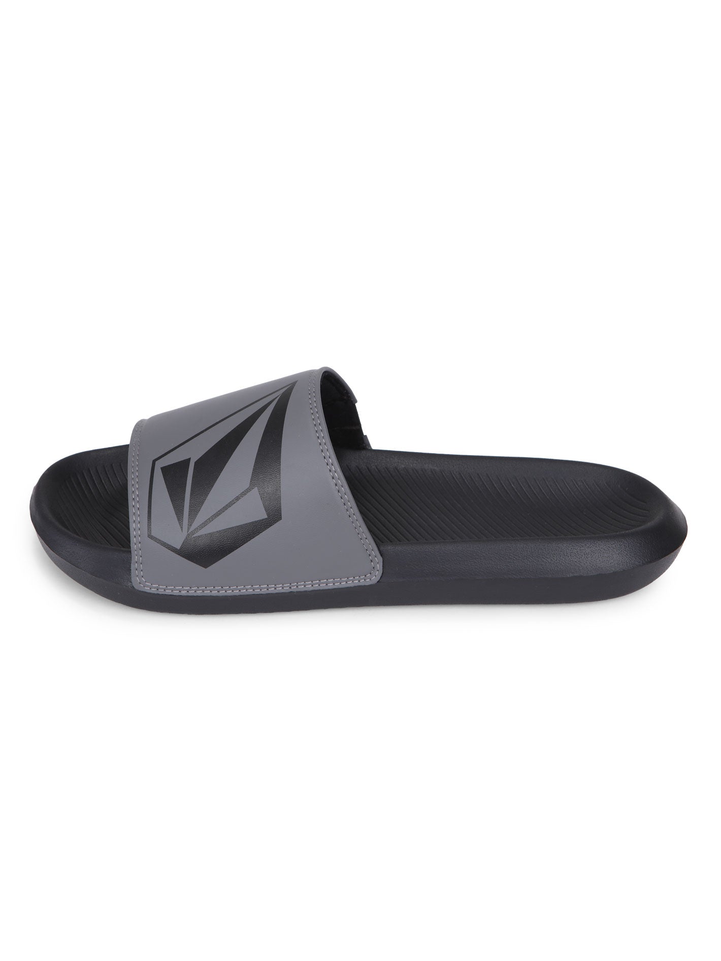 Volcom Bigotone Slider Sandals - Black Grey