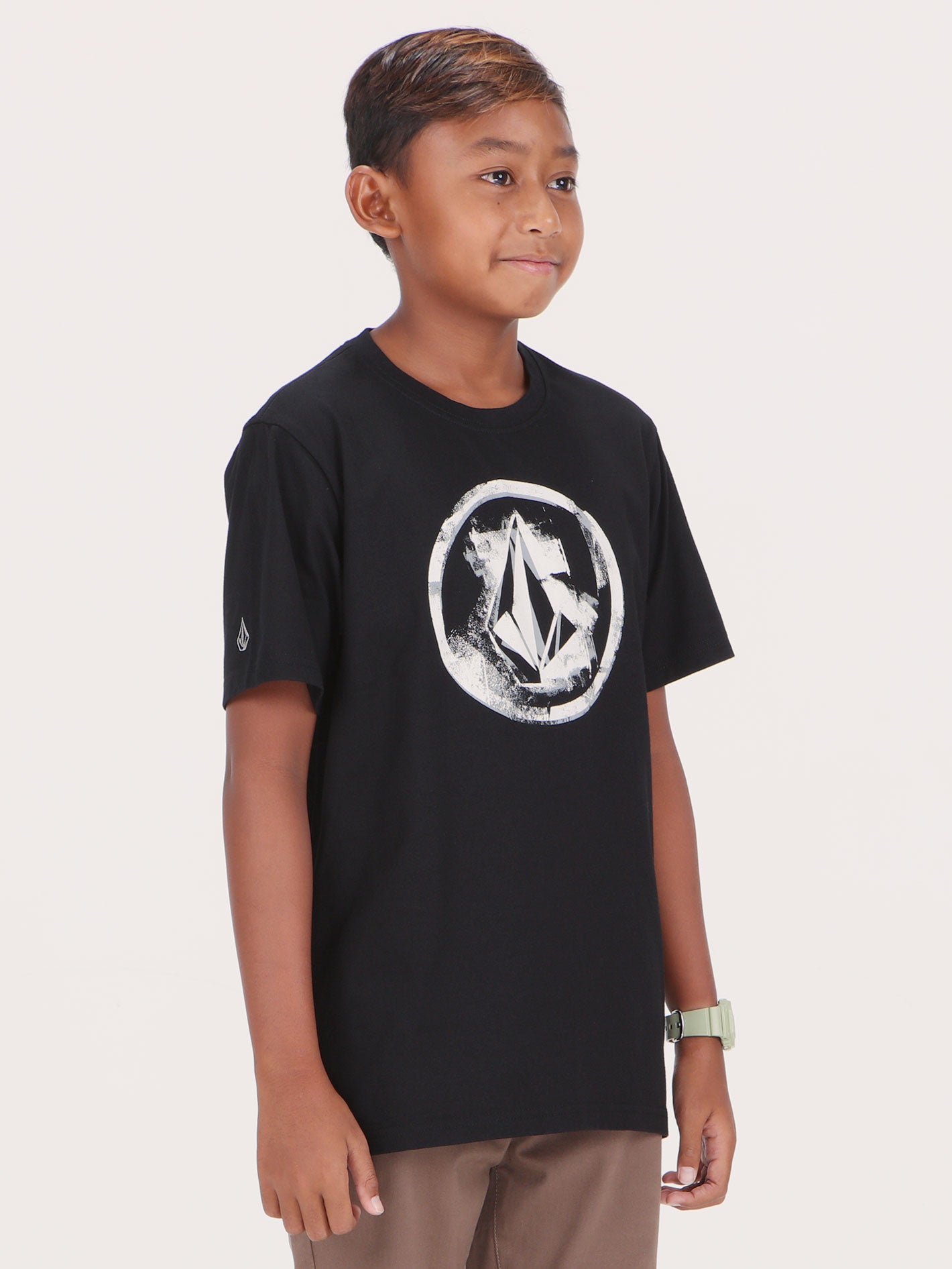 Volcom Big Boys Circlemess Tee - Black