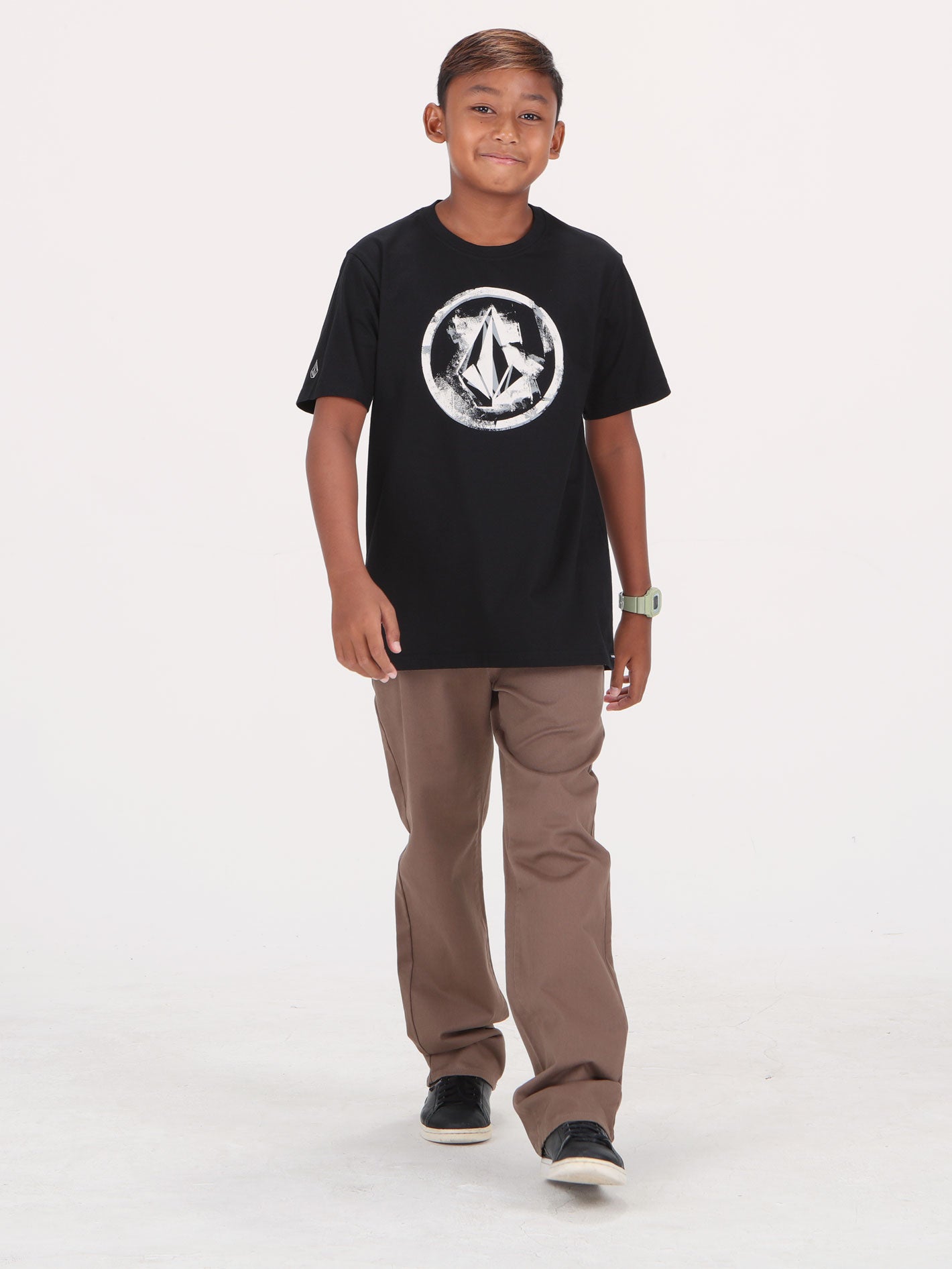 Volcom Big Boys Circlemess Tee - Black