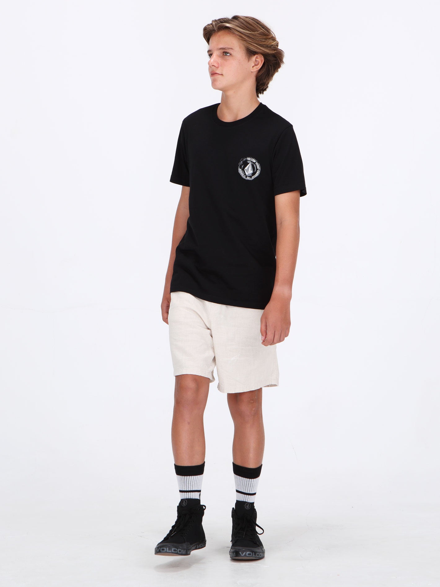 Volcom Big Boys The Strange Tee - Black