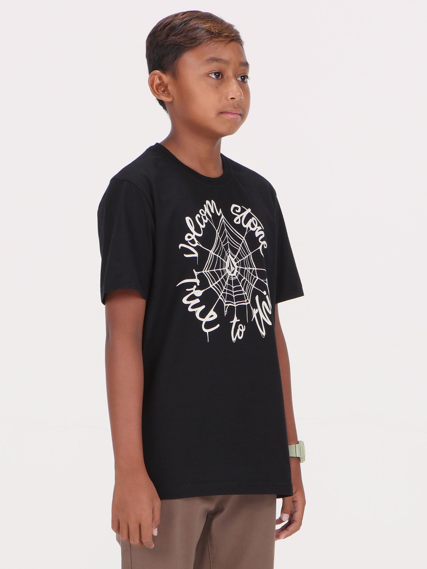 Volcom Big Boys Sticky Web Tee - Black