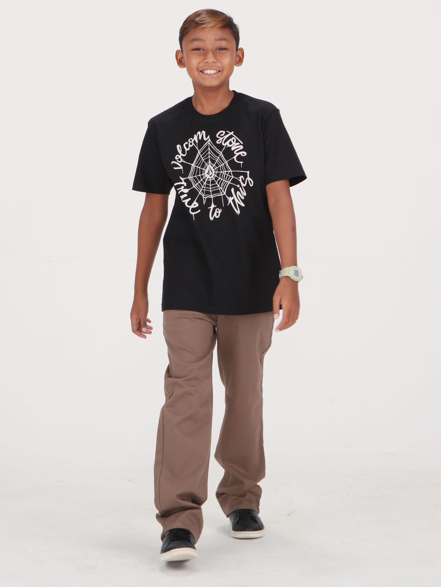 Volcom Big Boys Sticky Web Tee - Black