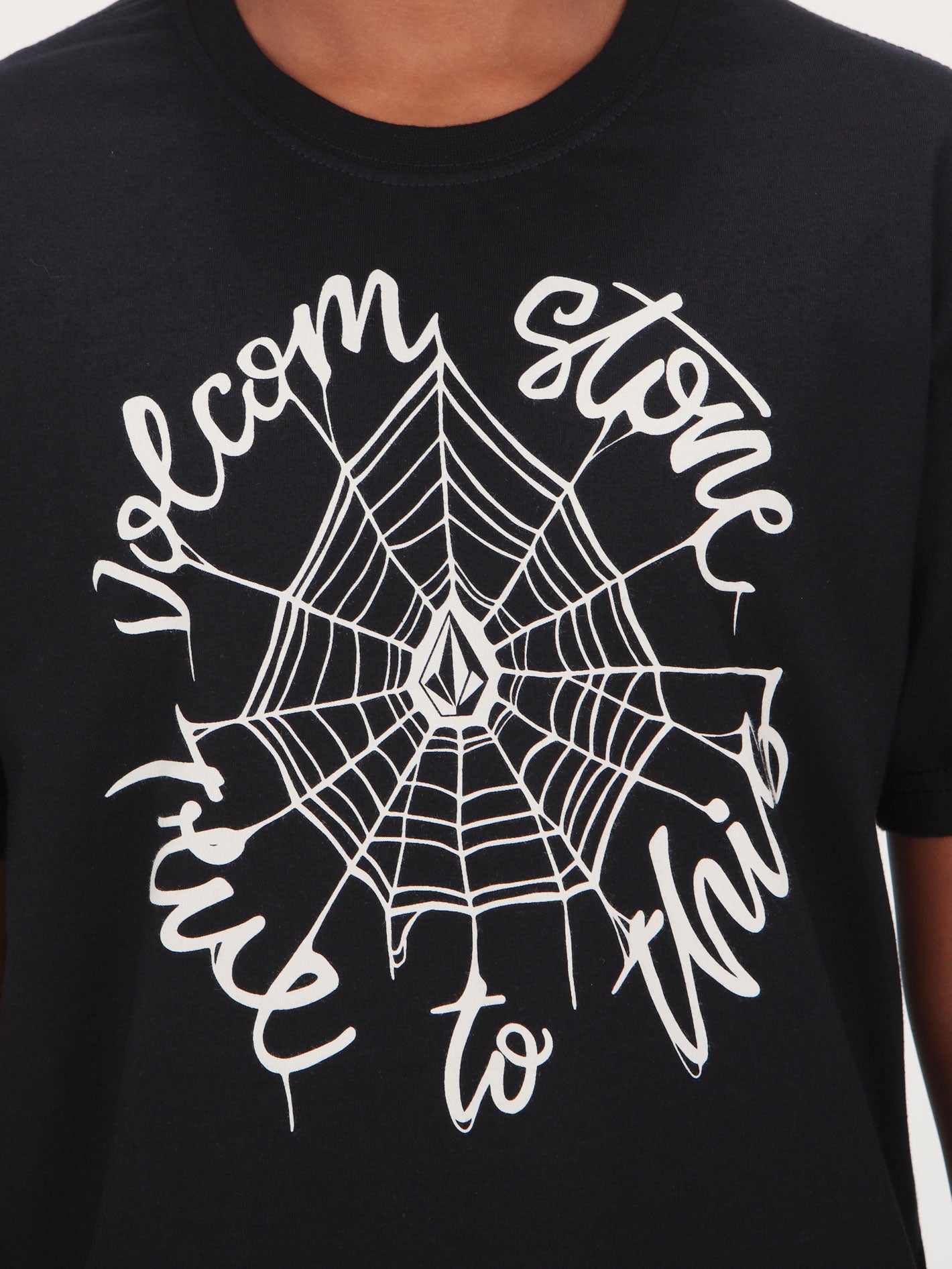 Volcom Big Boys Sticky Web Tee - Black