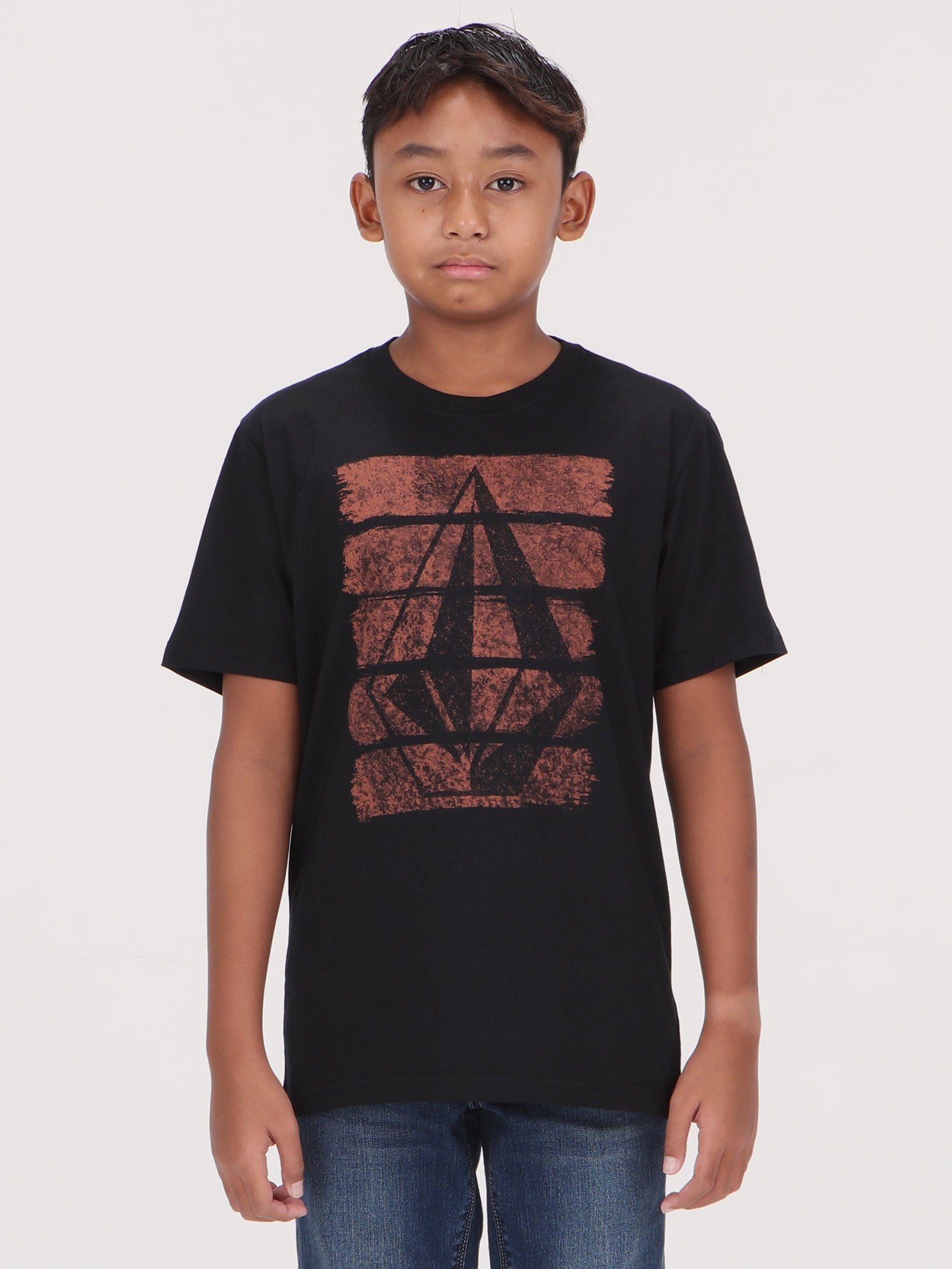 Volcom Big Boys Brush Stroke Tee - Black