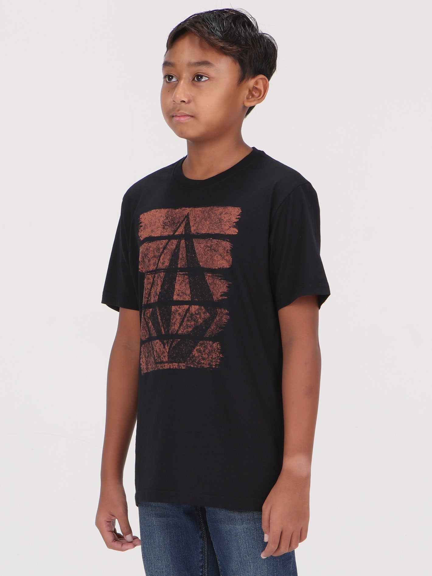 Volcom Big Boys Brush Stroke Tee - Black