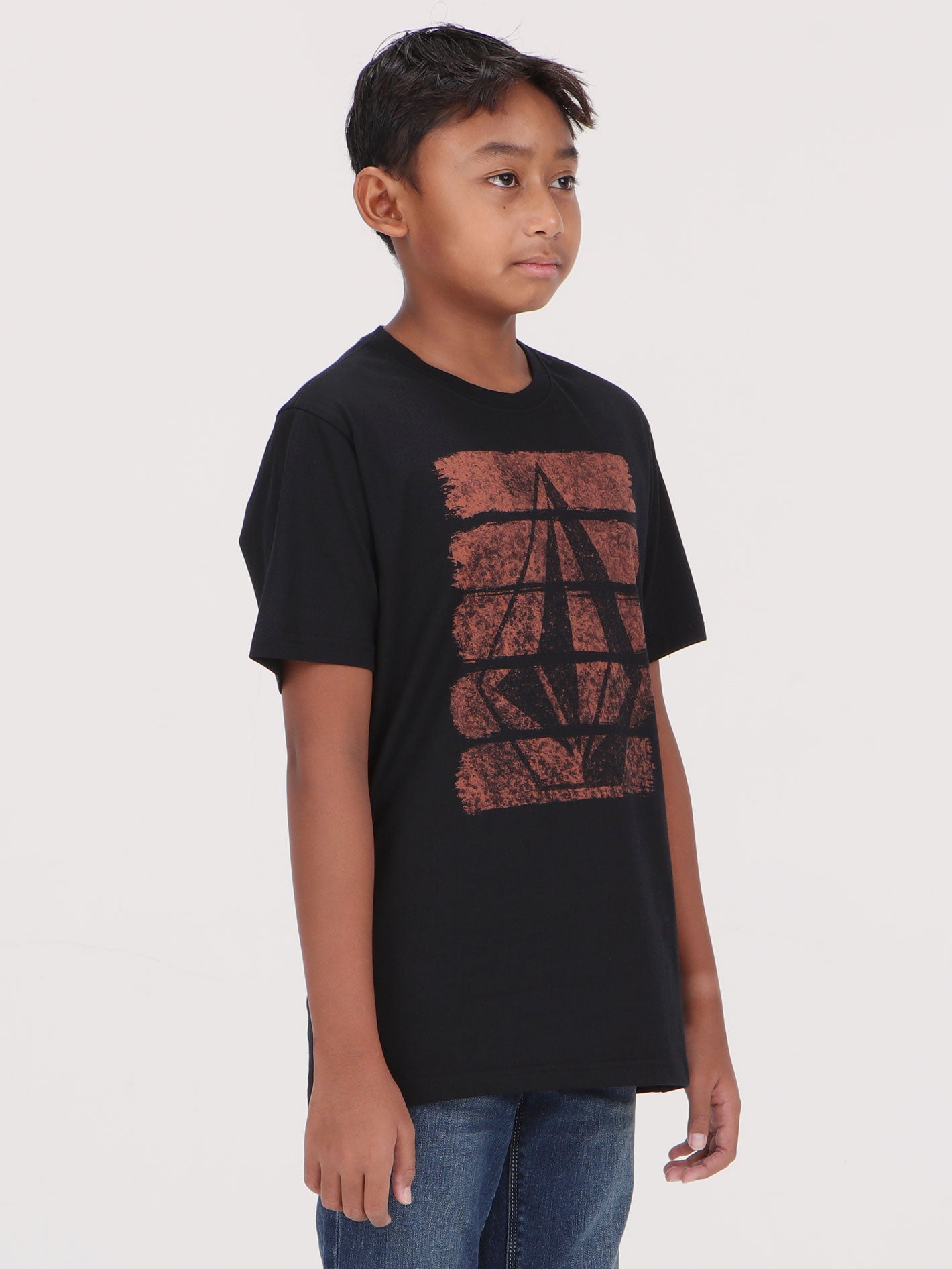 Volcom Big Boys Brush Stroke Tee - Black