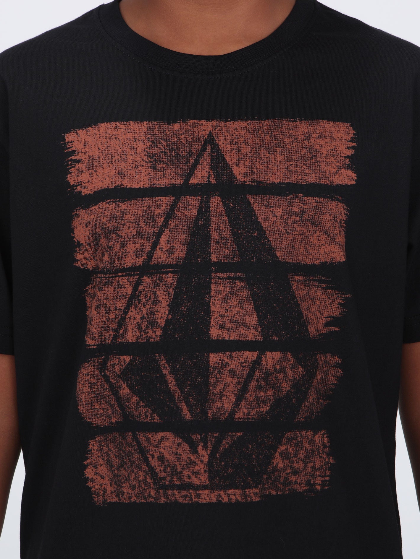 Volcom Big Boys Brush Stroke Tee - Black