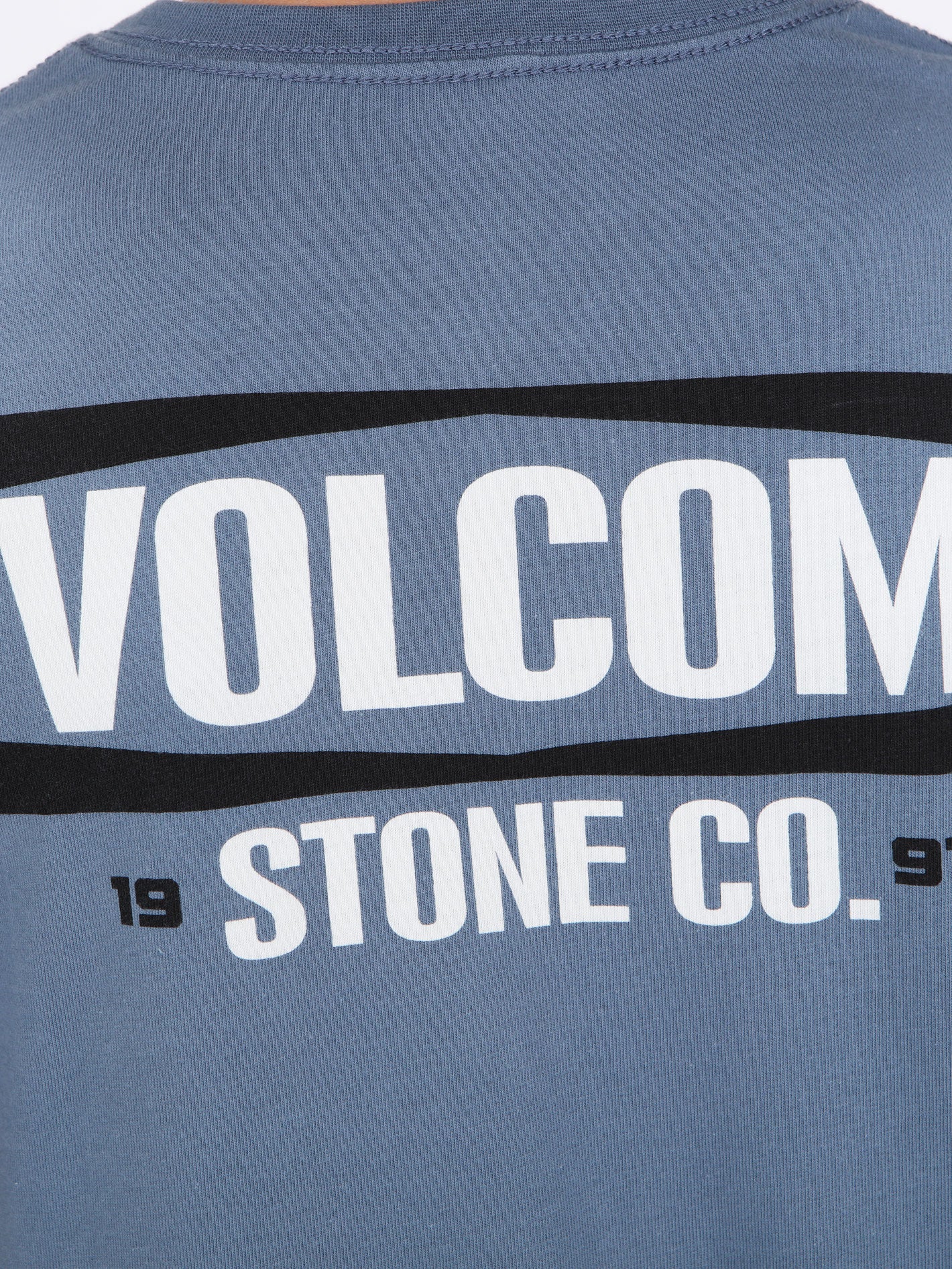 Volcom Big Boys Warning Pocket Tee - Blue Wash