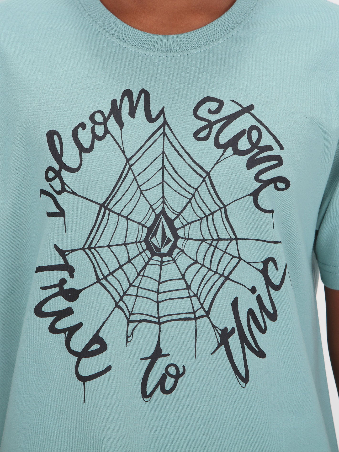 Volcom Big Boys Sticky Web Tee - Petrol