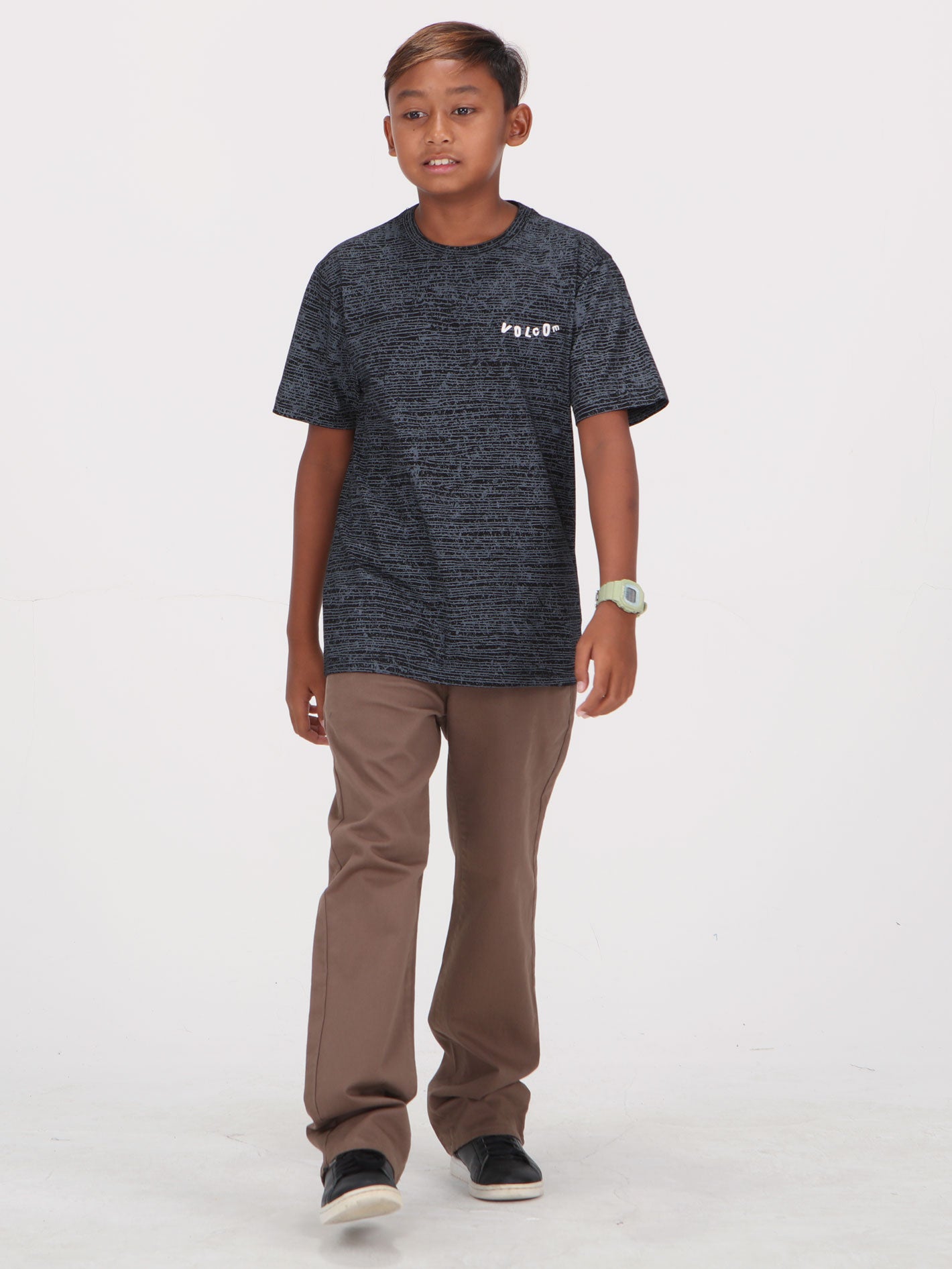 Volcom Big Boys Croft Tee - Black