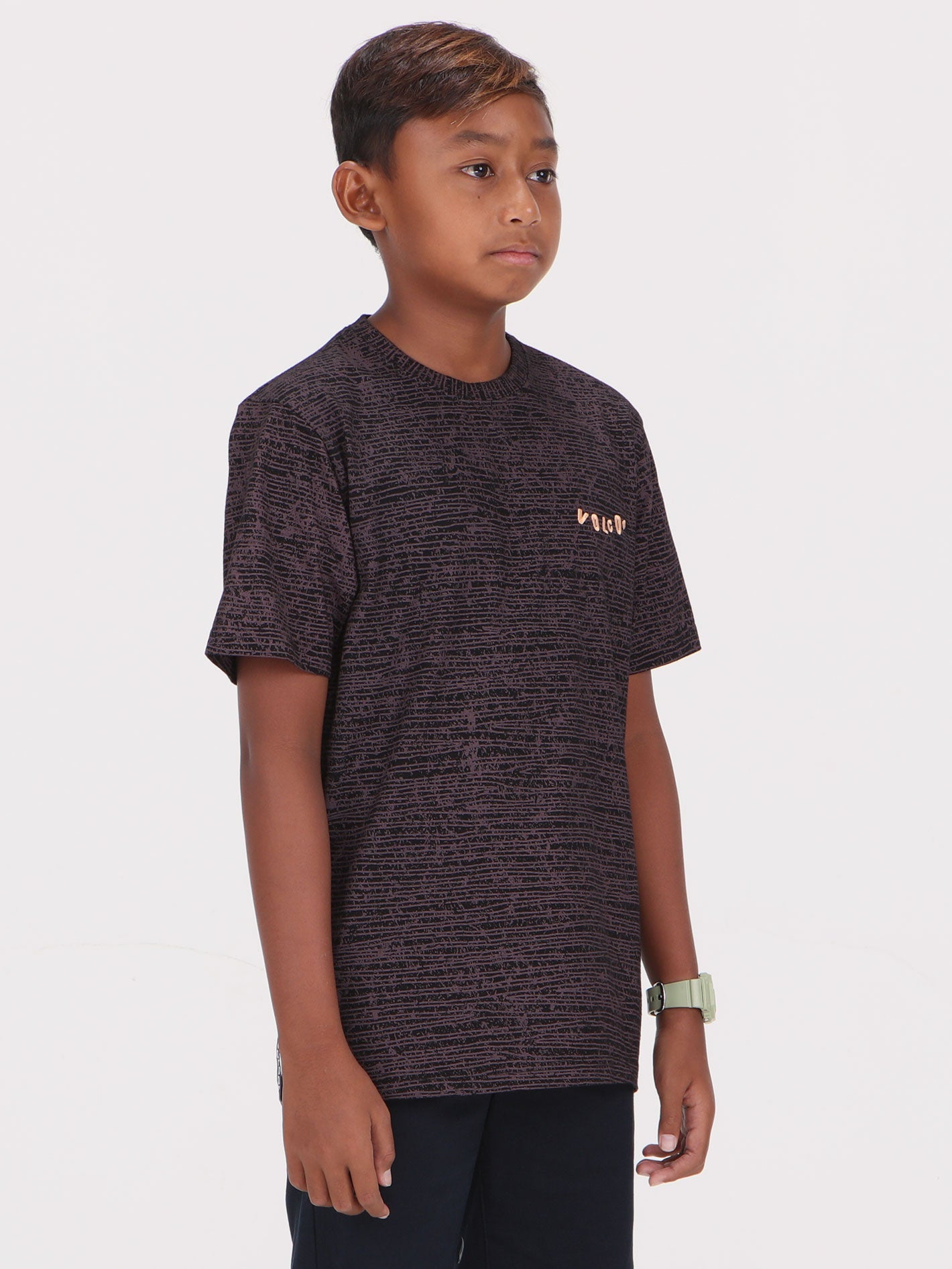 Volcom Big Boys Croft Tee - Nutmeg