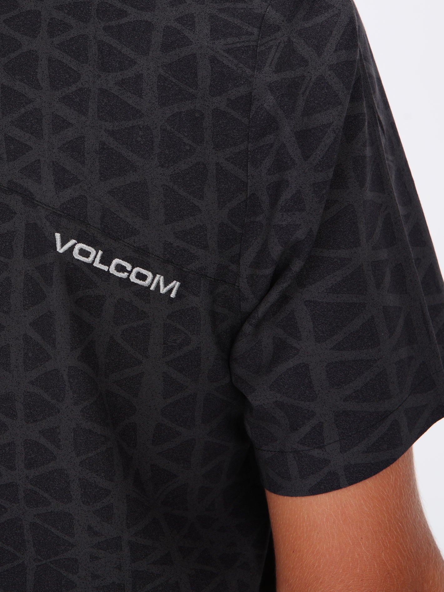 Volcom Big Boys Gibb Short Sleeve Shirt - Black