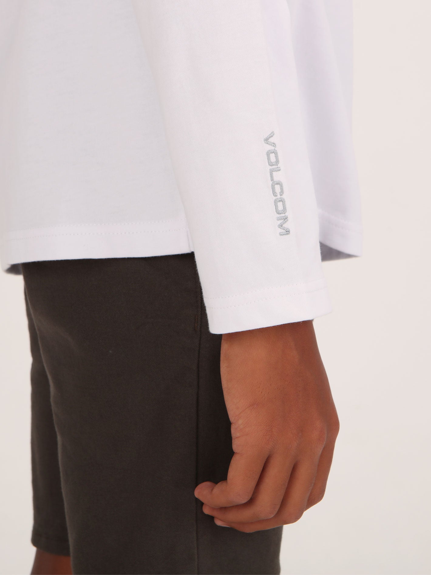 Volcom Big Boys Moulder Long Sleeve Top - White