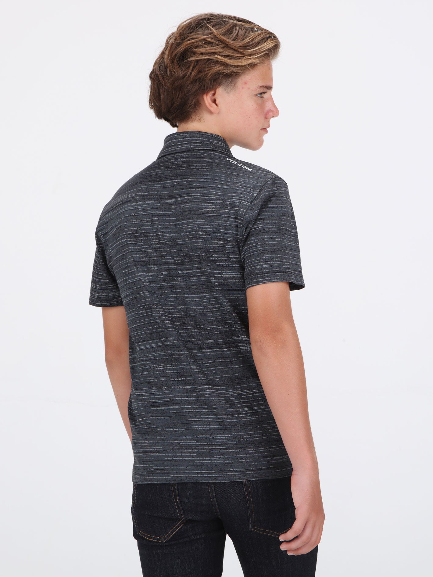 Volcom Big Boys Warp Factor Polo  - Black
