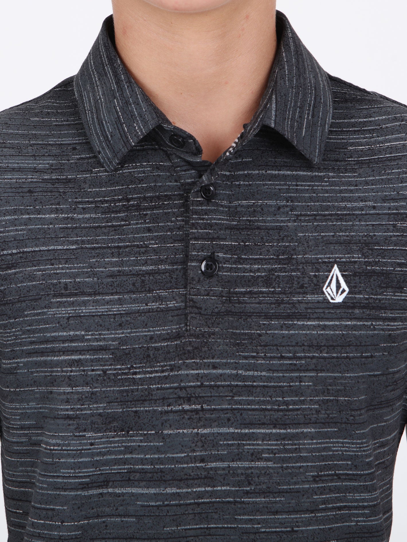 Volcom Big Boys Warp Factor Polo  - Black