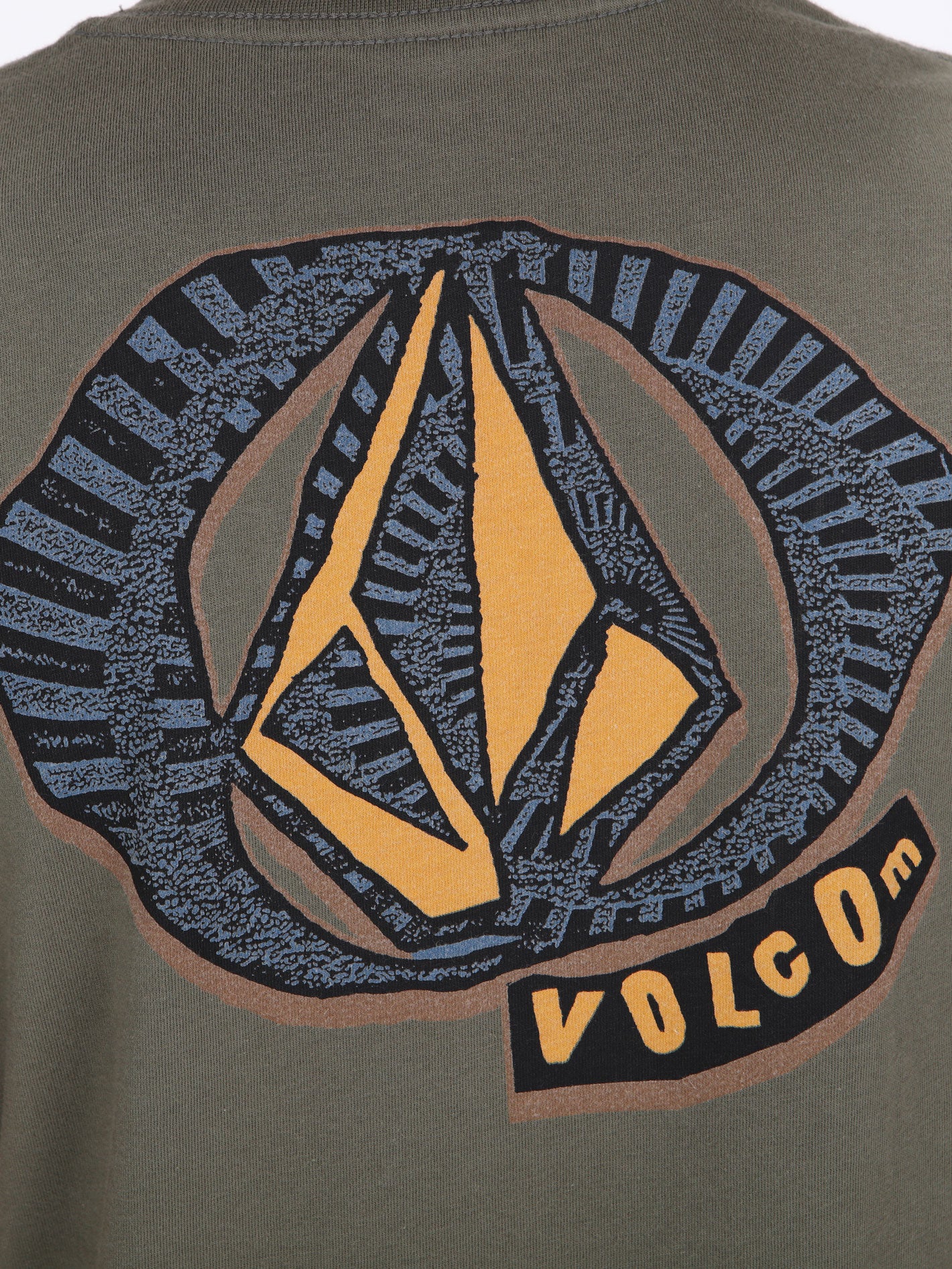 Volcom Big Boys Scramble Stone Tee - Dusty Olive