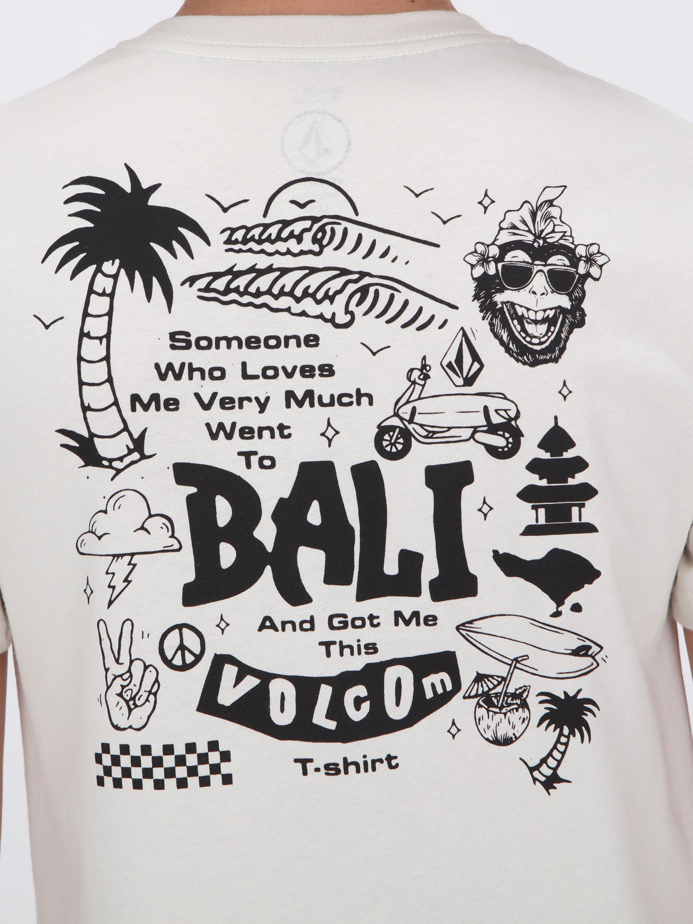 Volcom Big Boys Bali Love Drop Tee - Cream