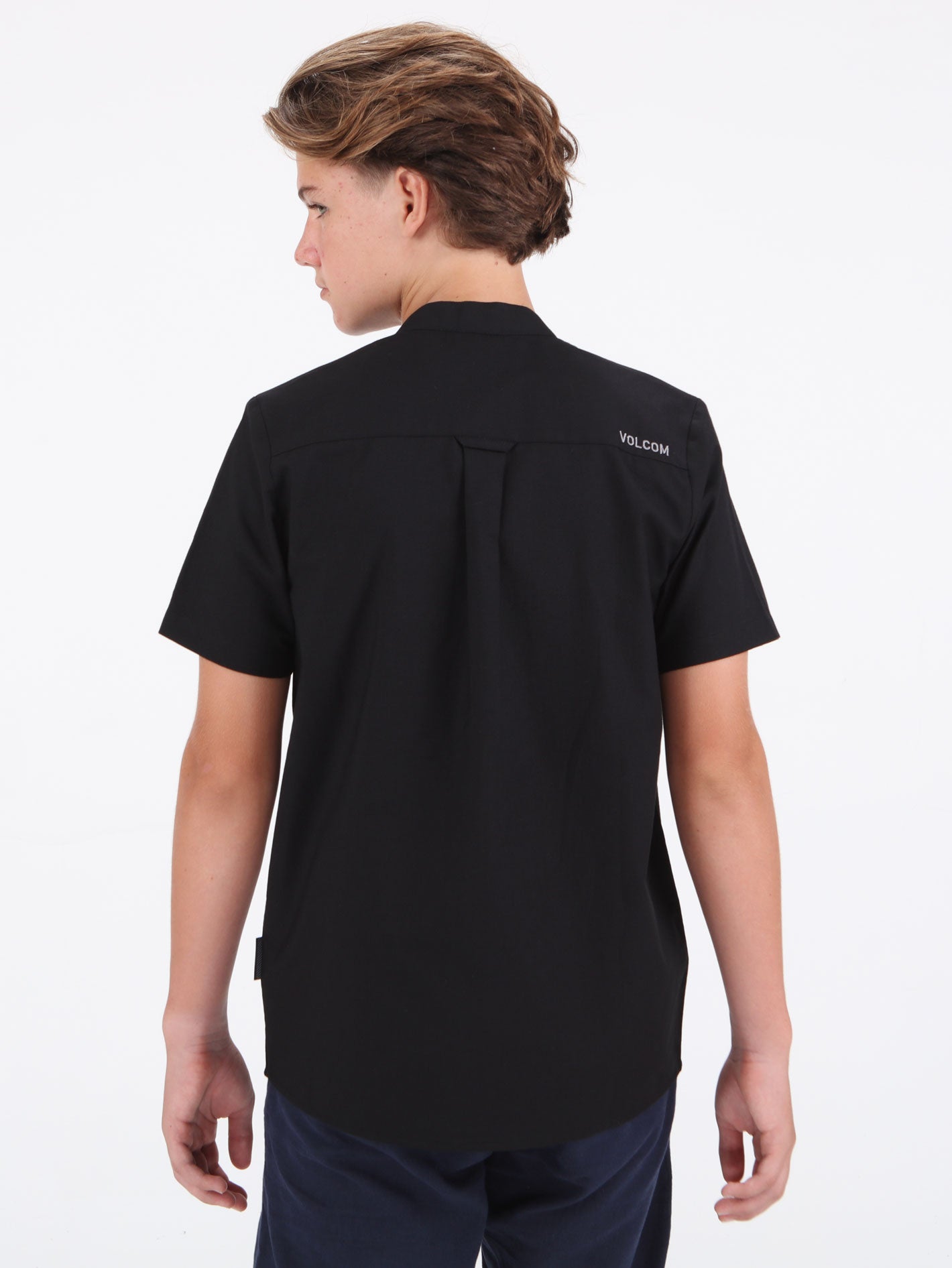 Volcom Big Boys Grover Short Sleeve Shirt - Black
