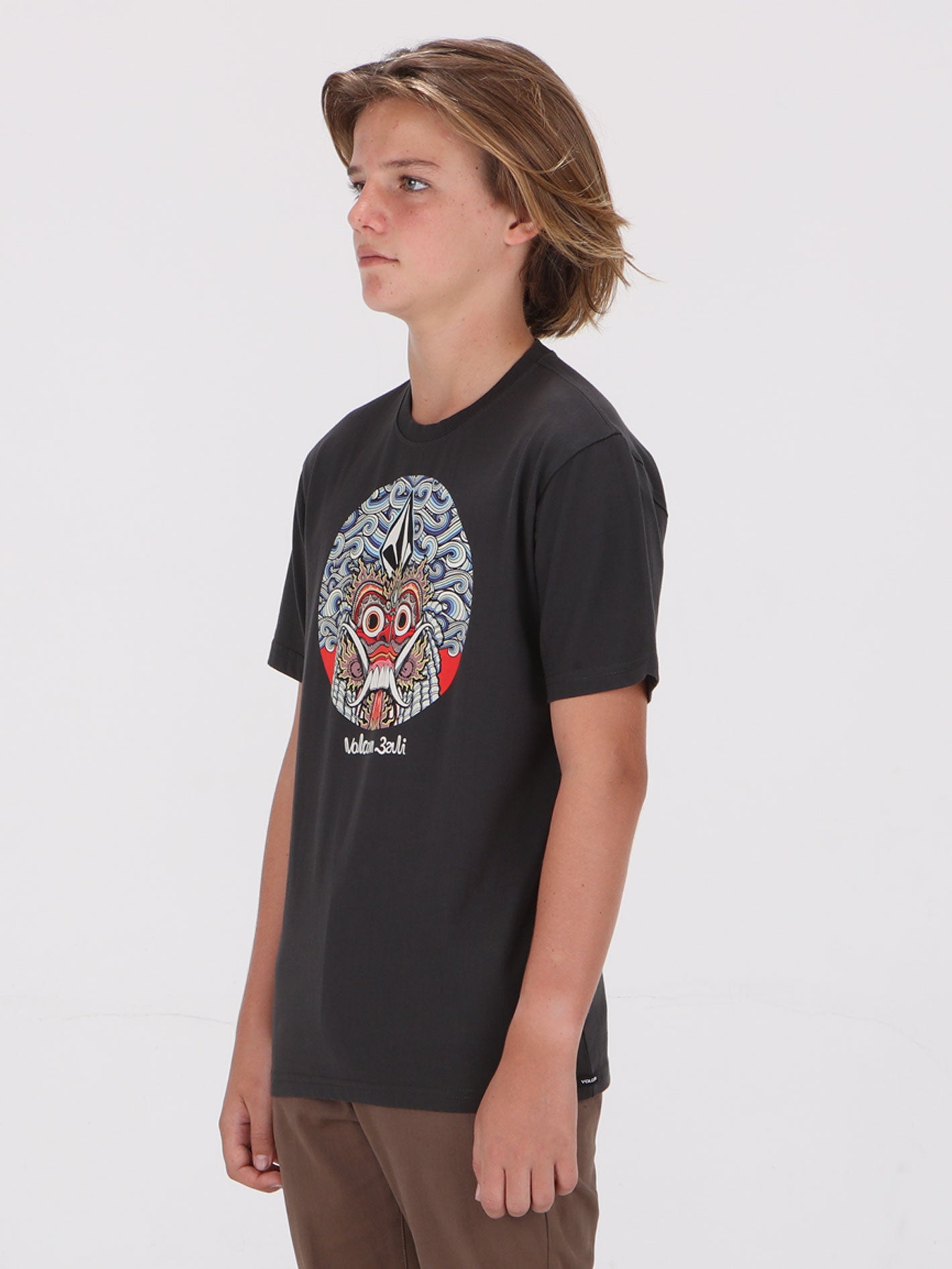 Volcom Big Boys Rangda Tee - Gun Metal