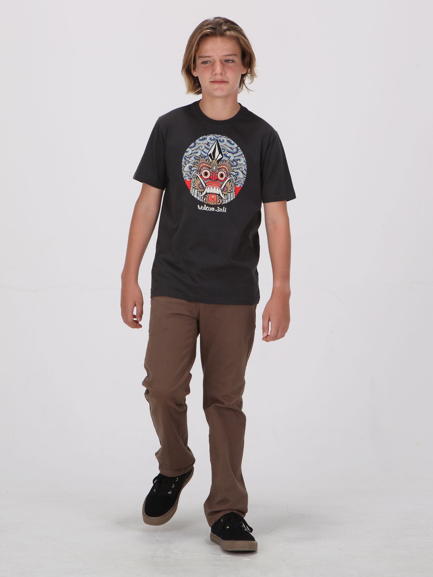 Volcom Big Boys Rangda Tee - Gun Metal