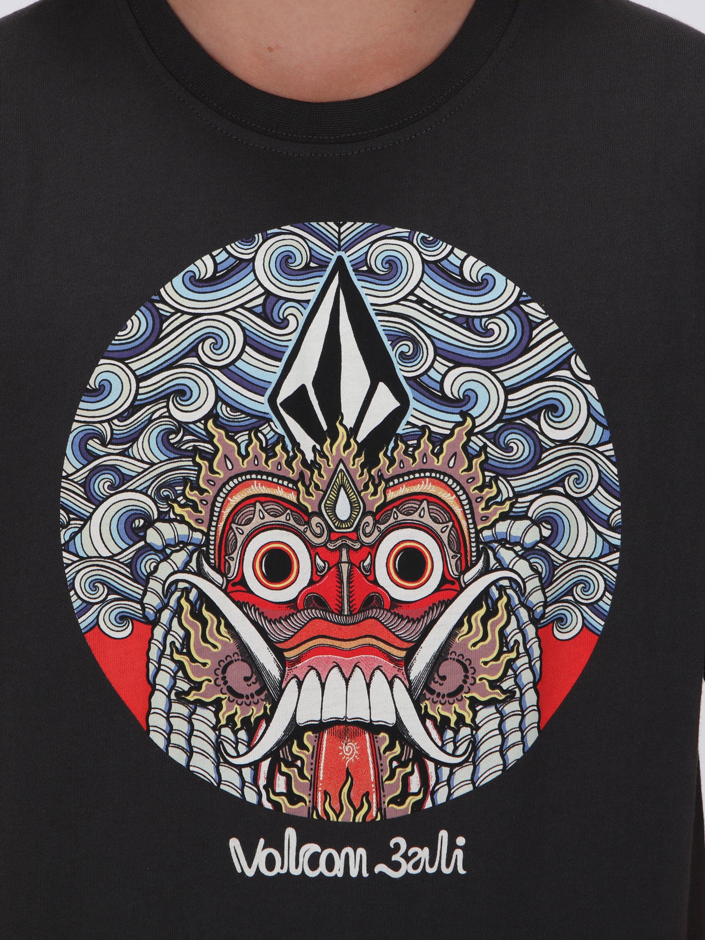 Volcom Big Boys Rangda Tee - Gun Metal