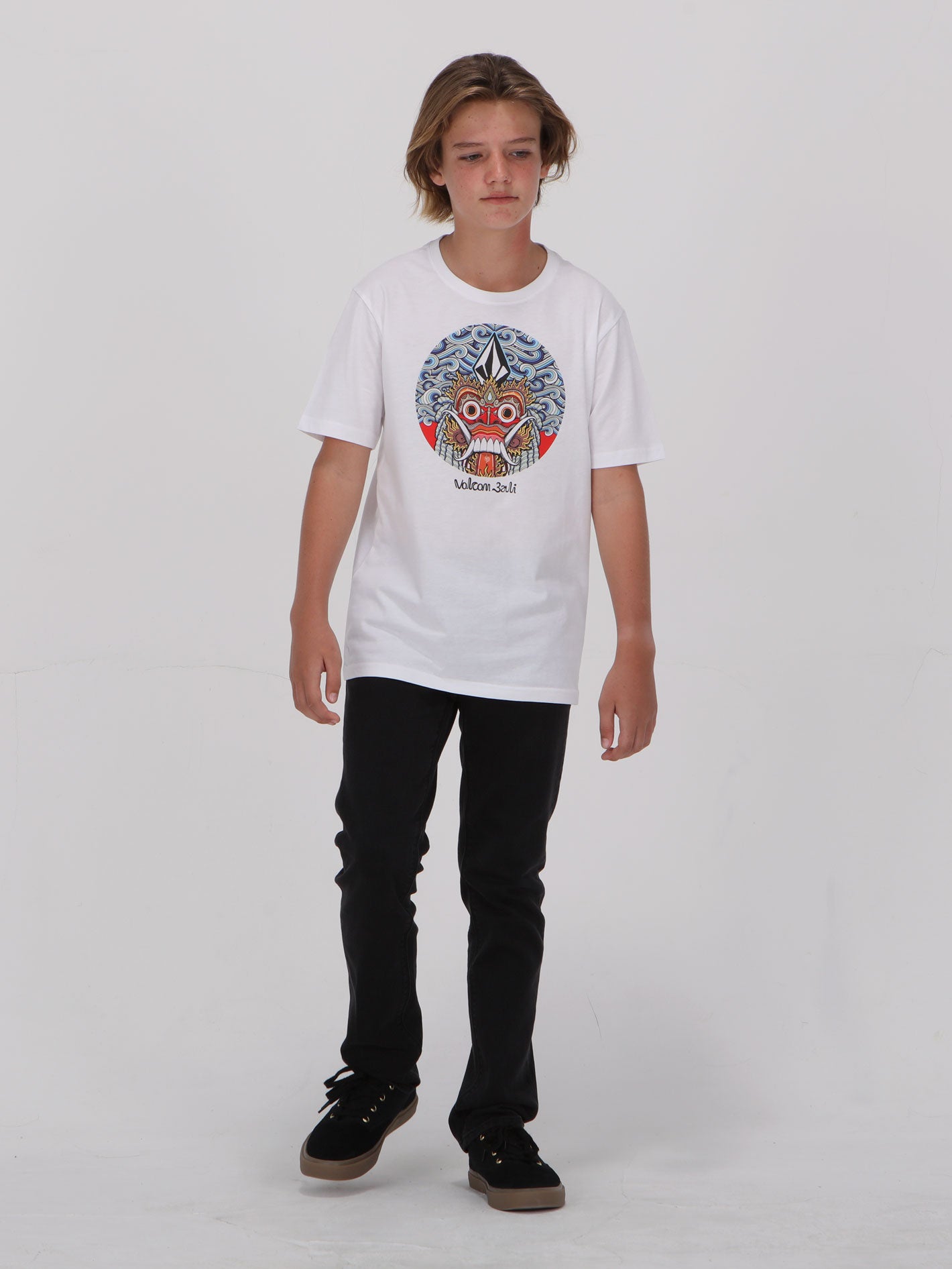 Volcom Big Boys Rangda Tee - White