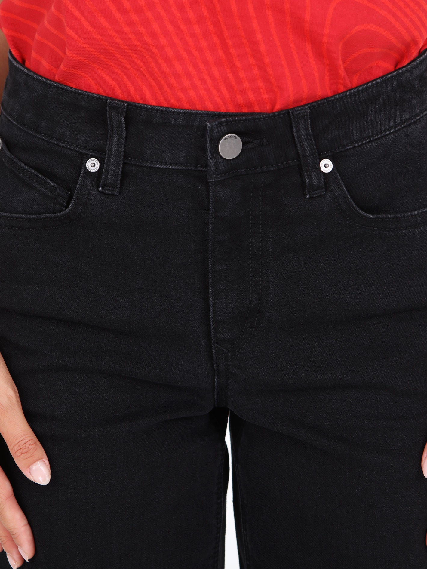 Volcom Stoned BF Lowrise Jeans - Blackout