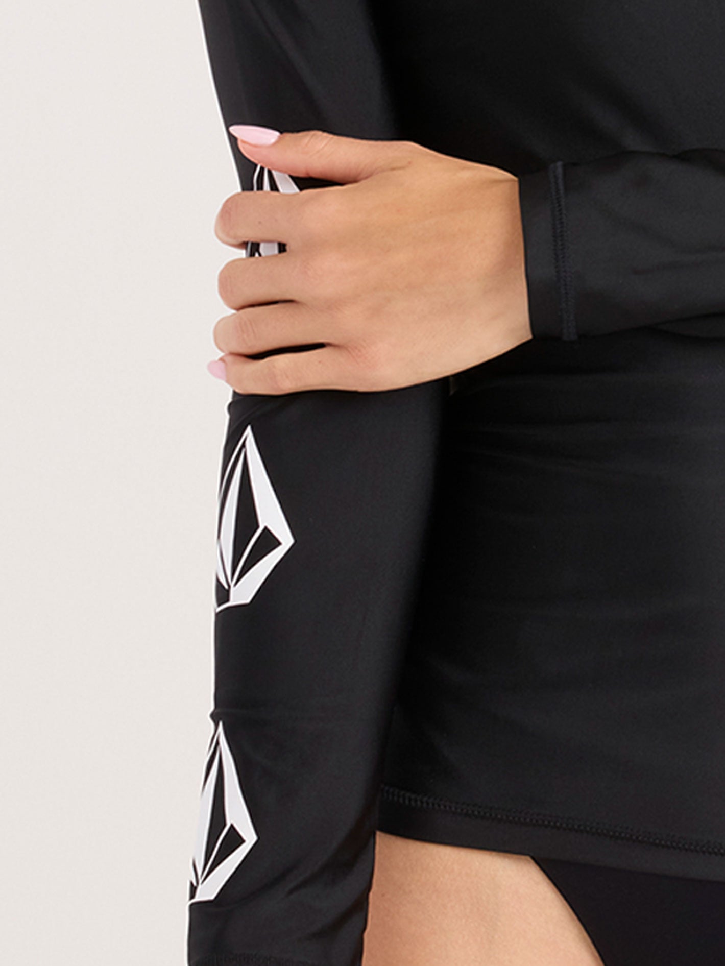 Volcom Simply Core Longsleeve Rashguard  - Black