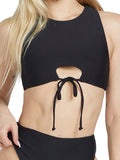 Volcom Simply Seamless High Crop Bikini - Black