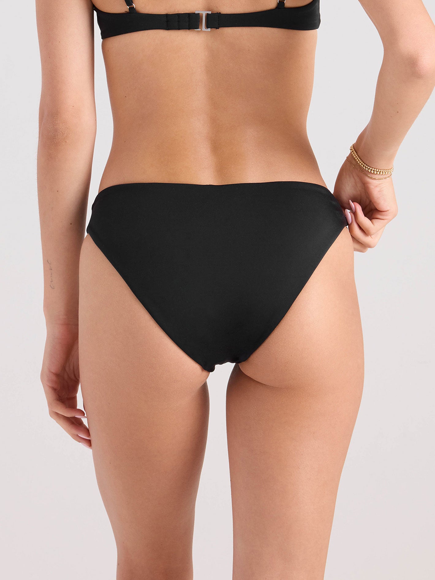 Volcom Simply Seamless Midrise Skimpy  - Black