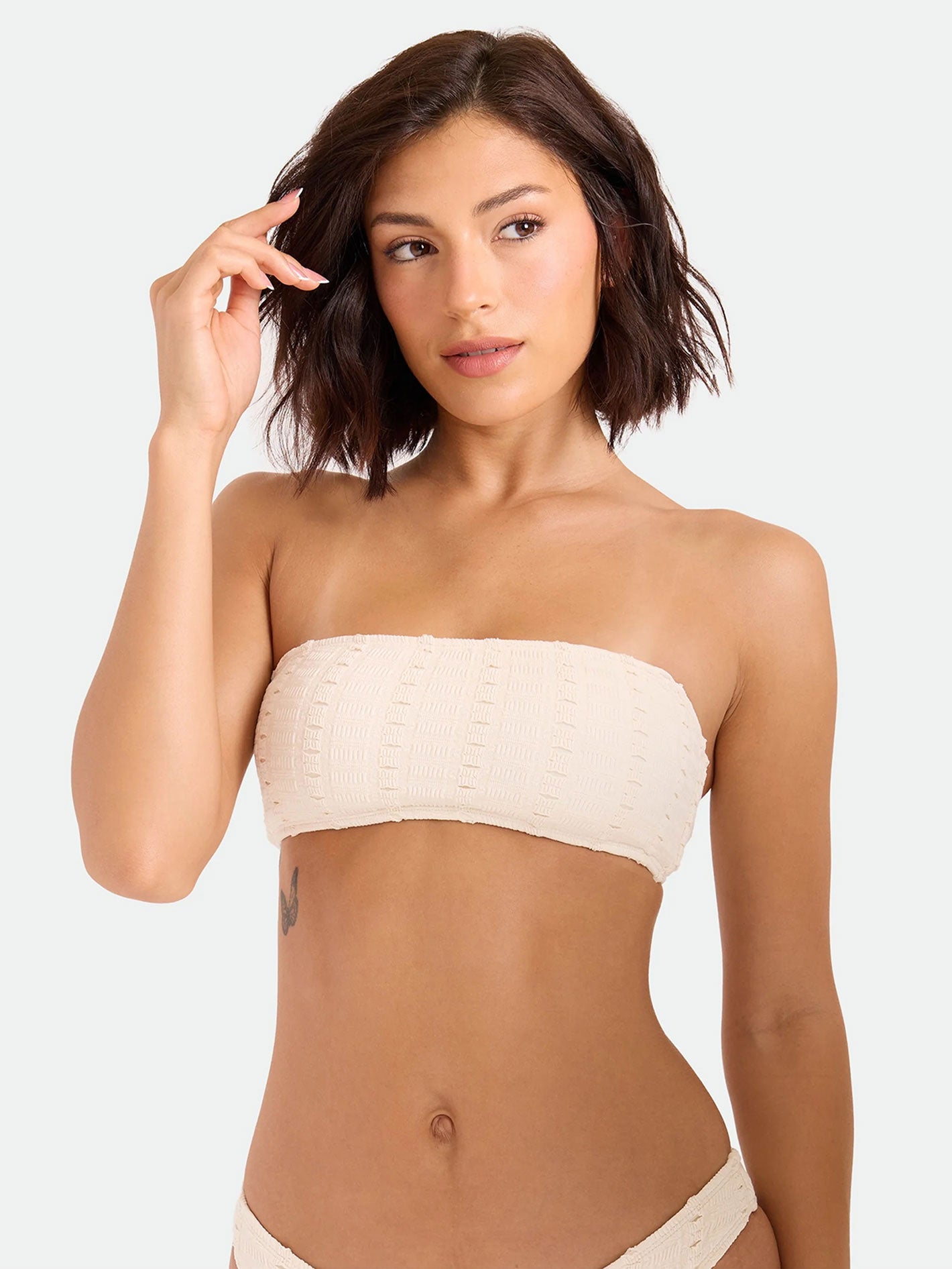 Volcom Coco Low Tide Bandeau Bra  - White Sand