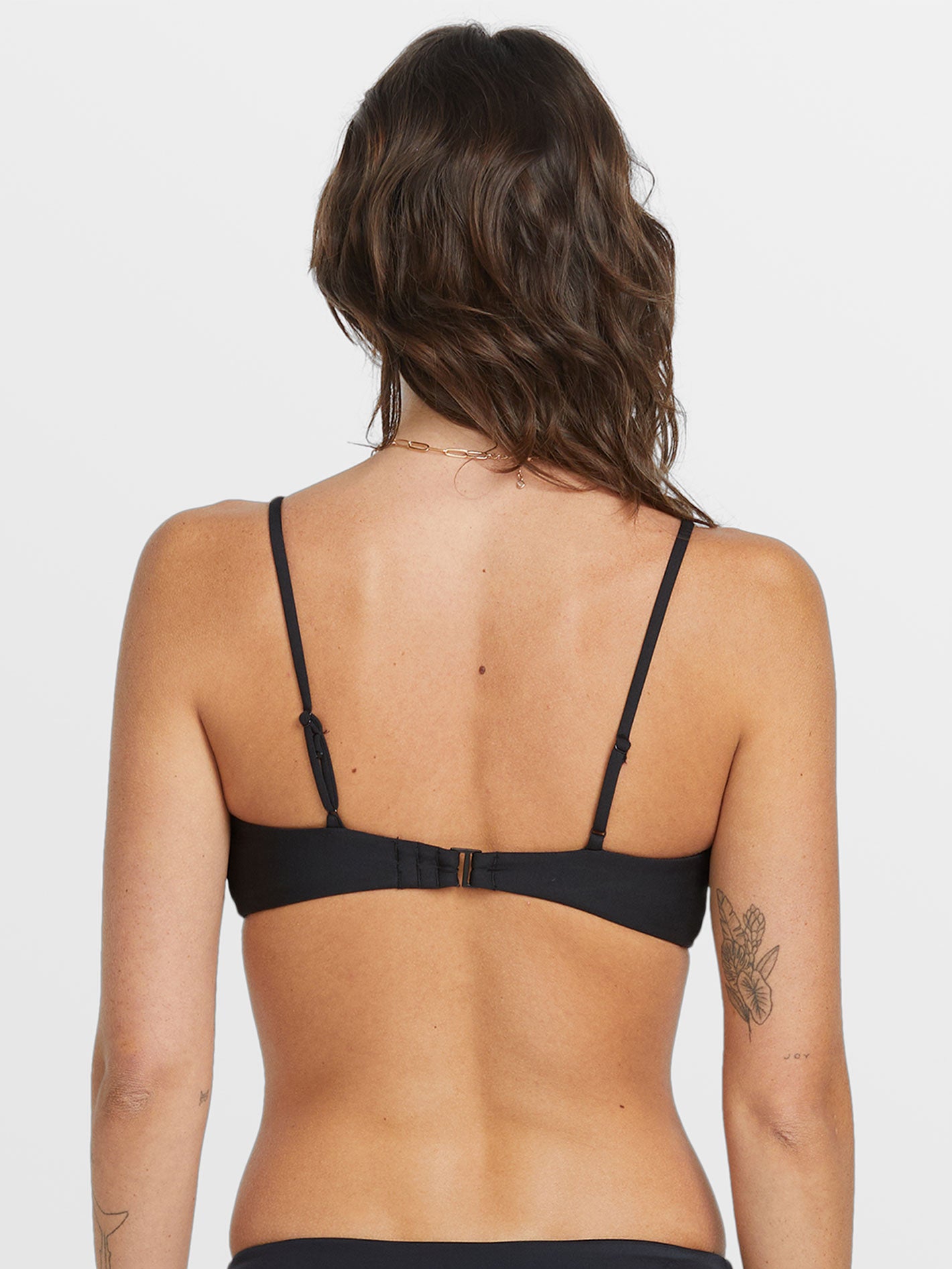 Volcom Simply Seamless Vneck Bikini Top - Black