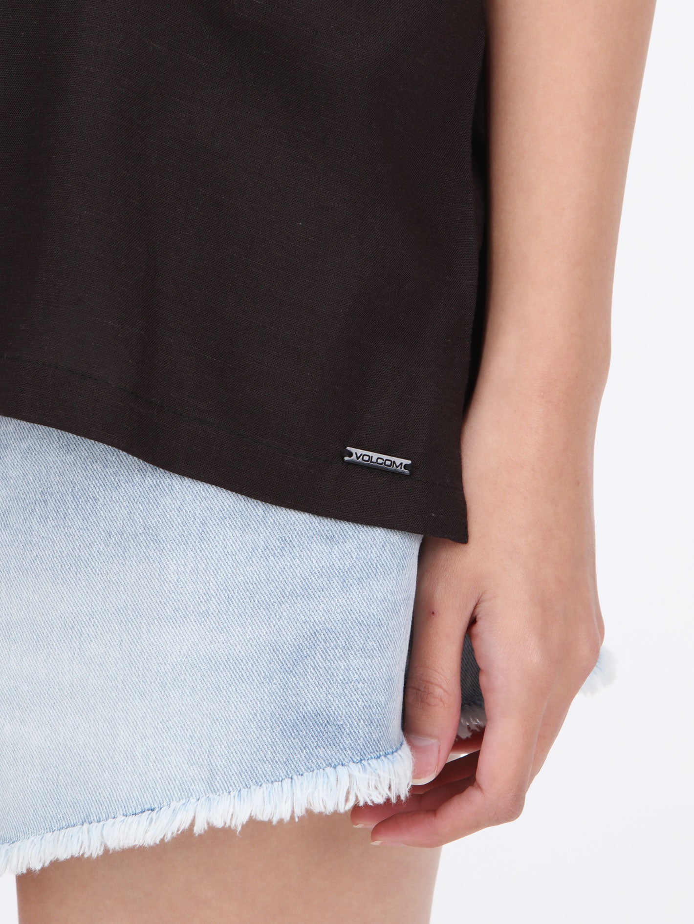 Volcom Emb Midnite Ramble Top  - Vintage Black
