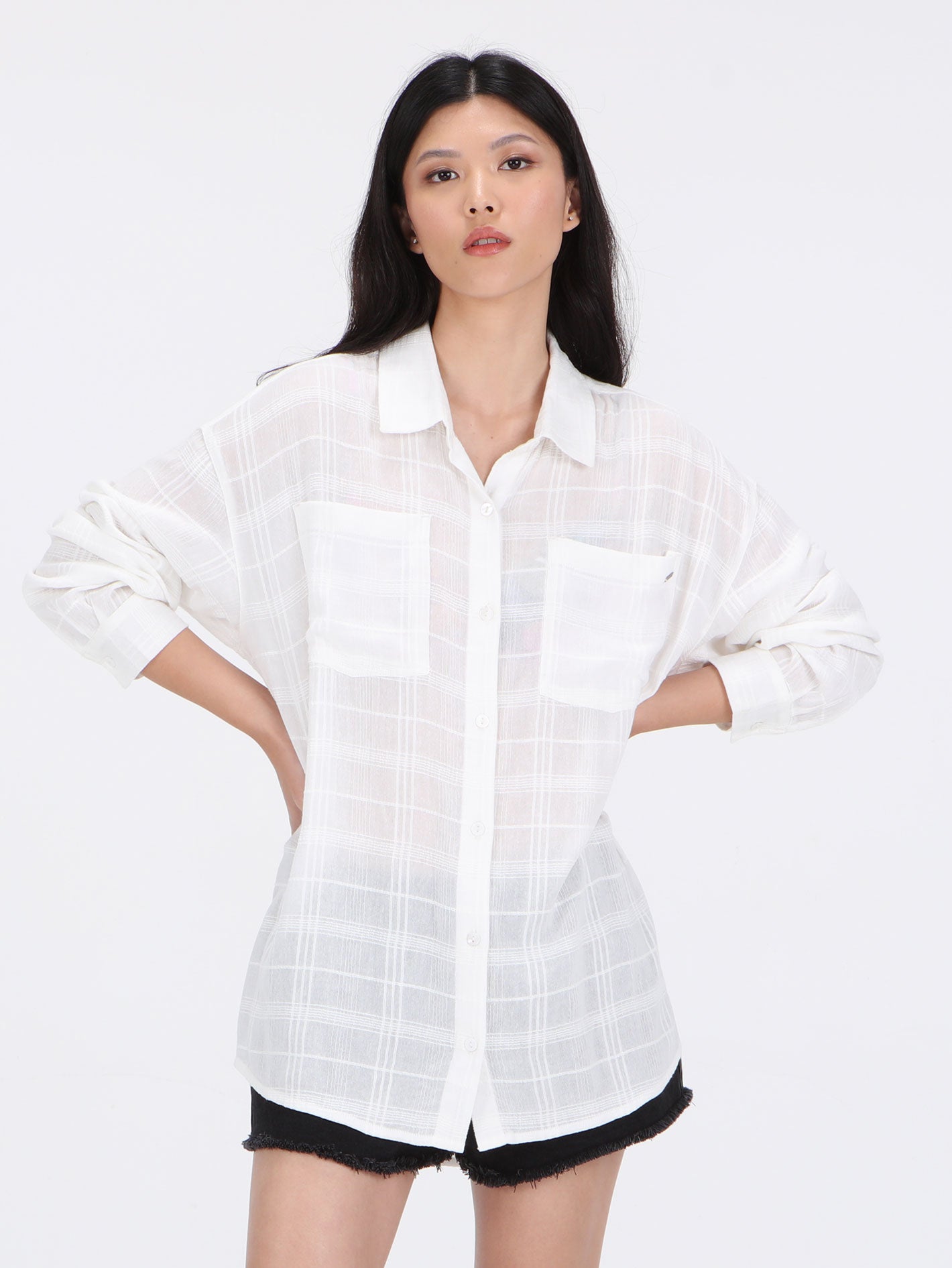 Volcom Lived In Button Up 2 Shirt - Star White