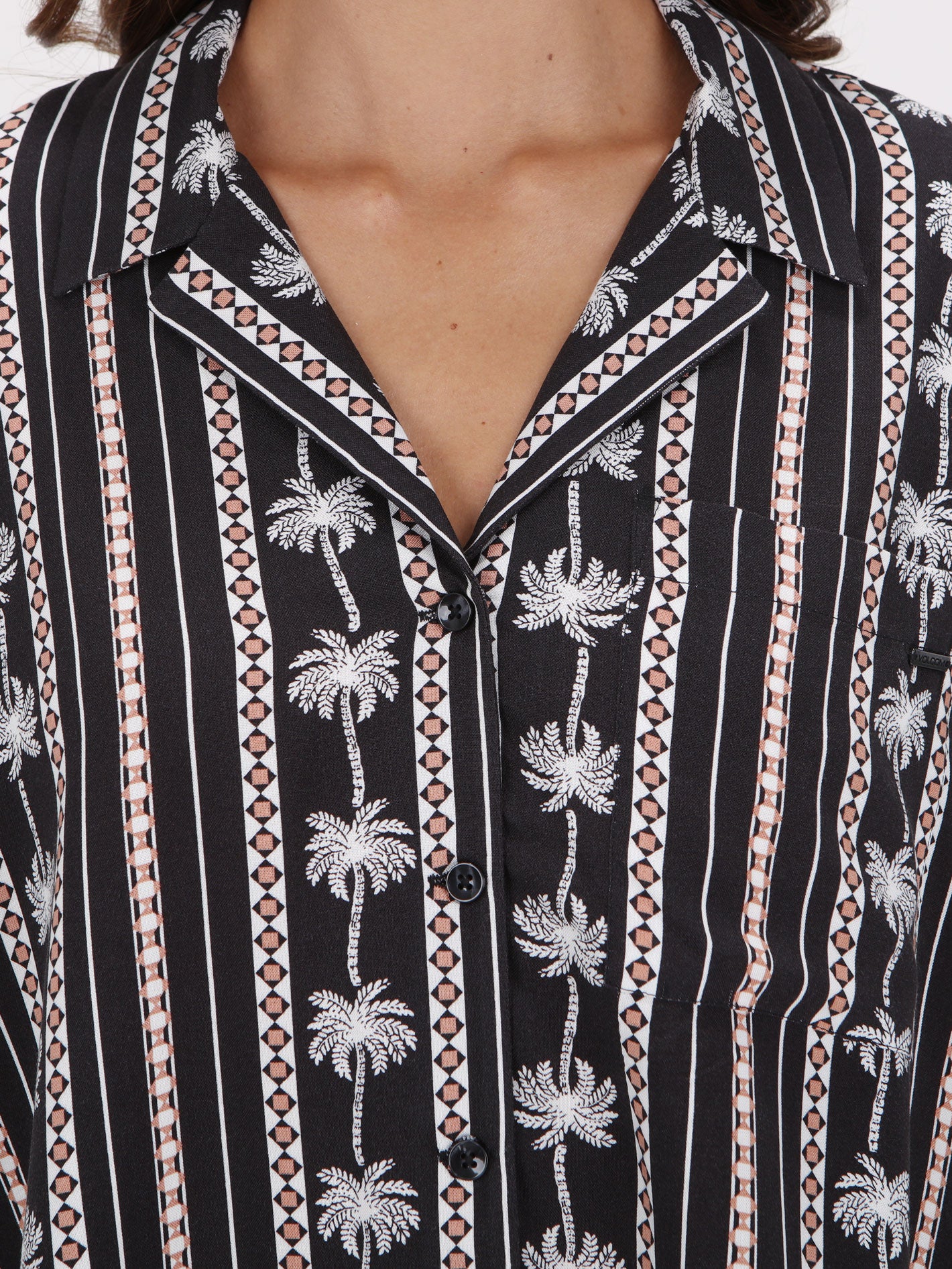 Volcom Sun Stunner Ss Shirt - Black Combo