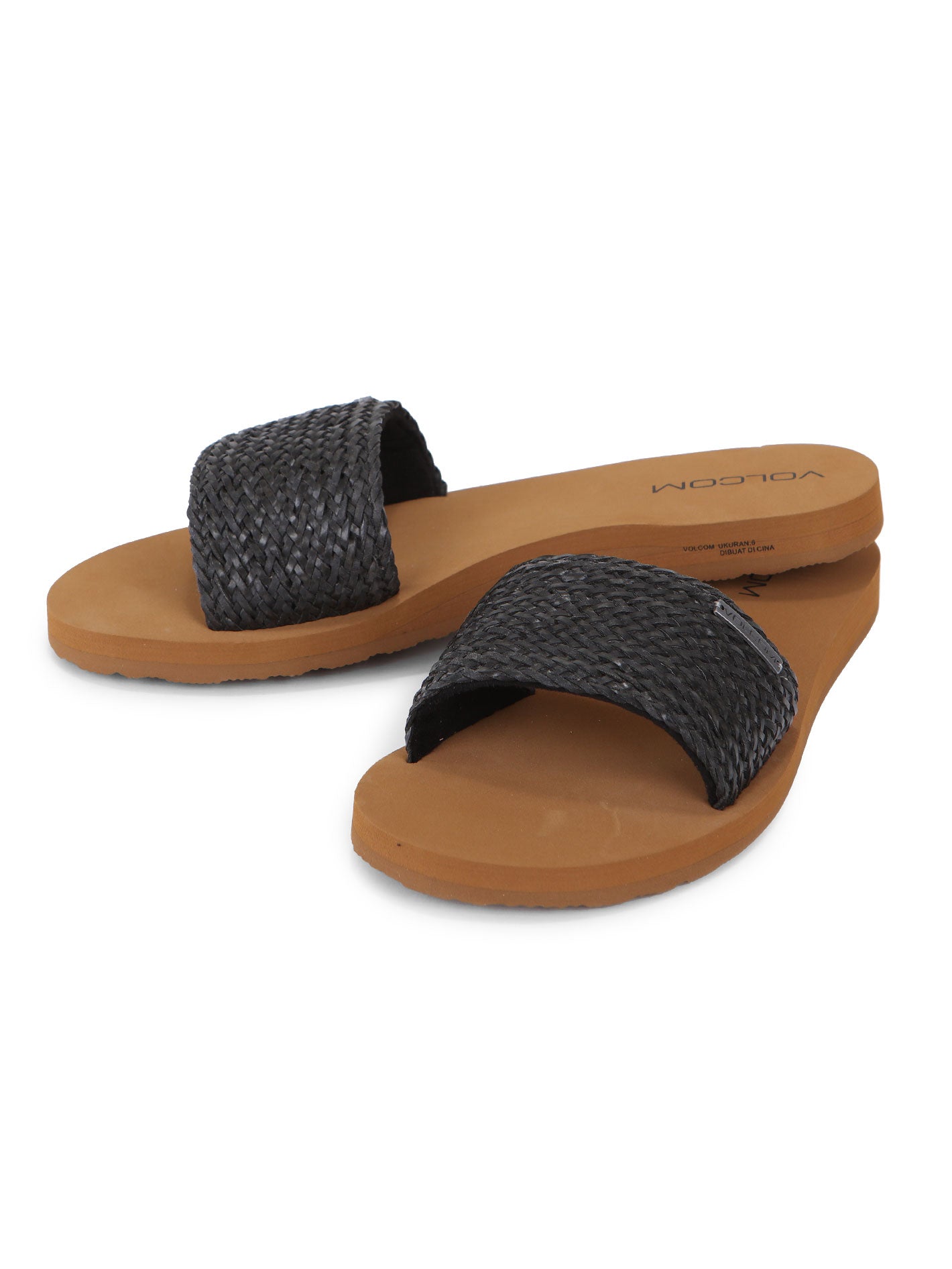 Volcom Simple Slide Braid Sandals - Black