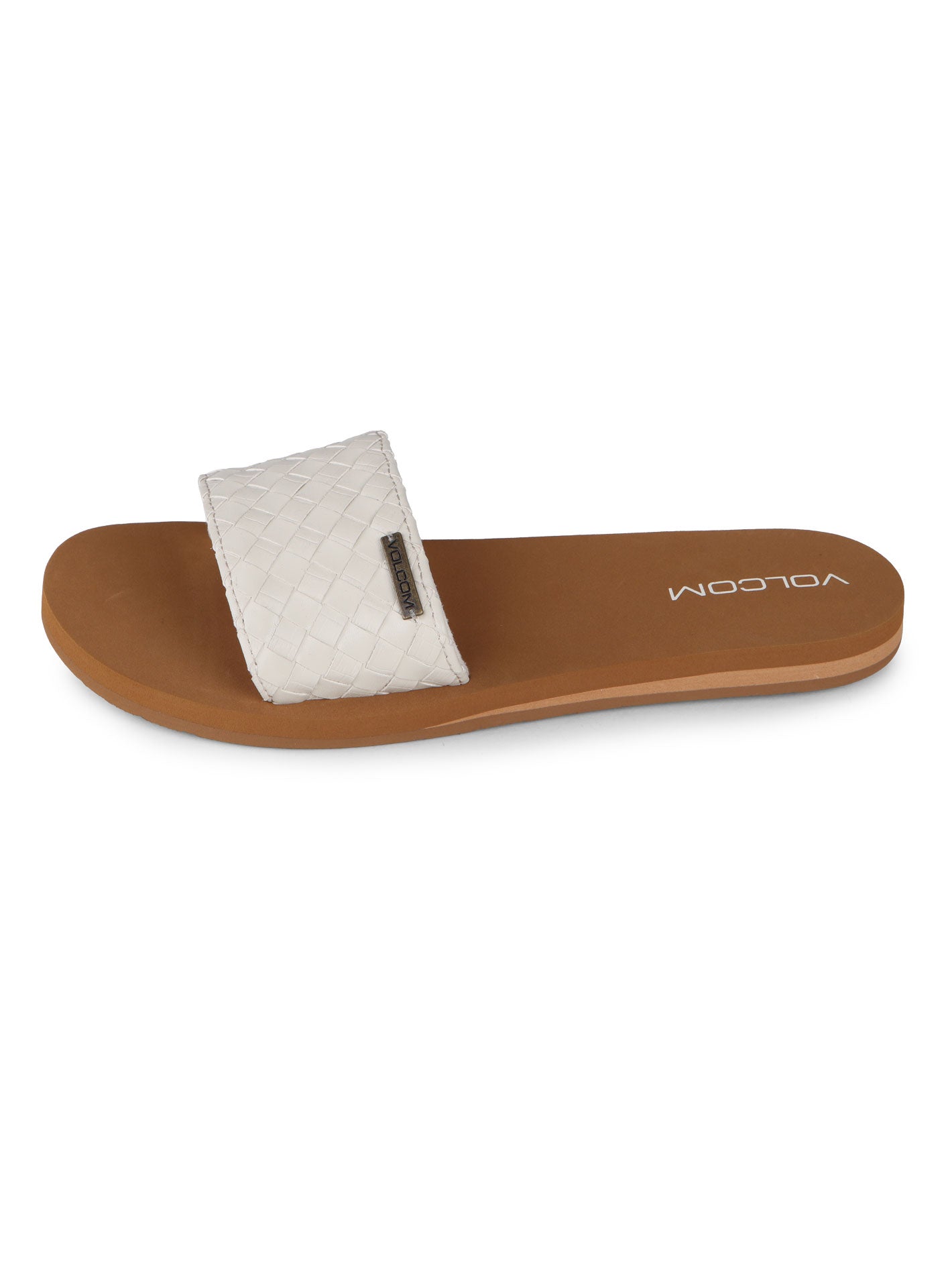 Volcom Simple Slide Braid Sandals - Cream