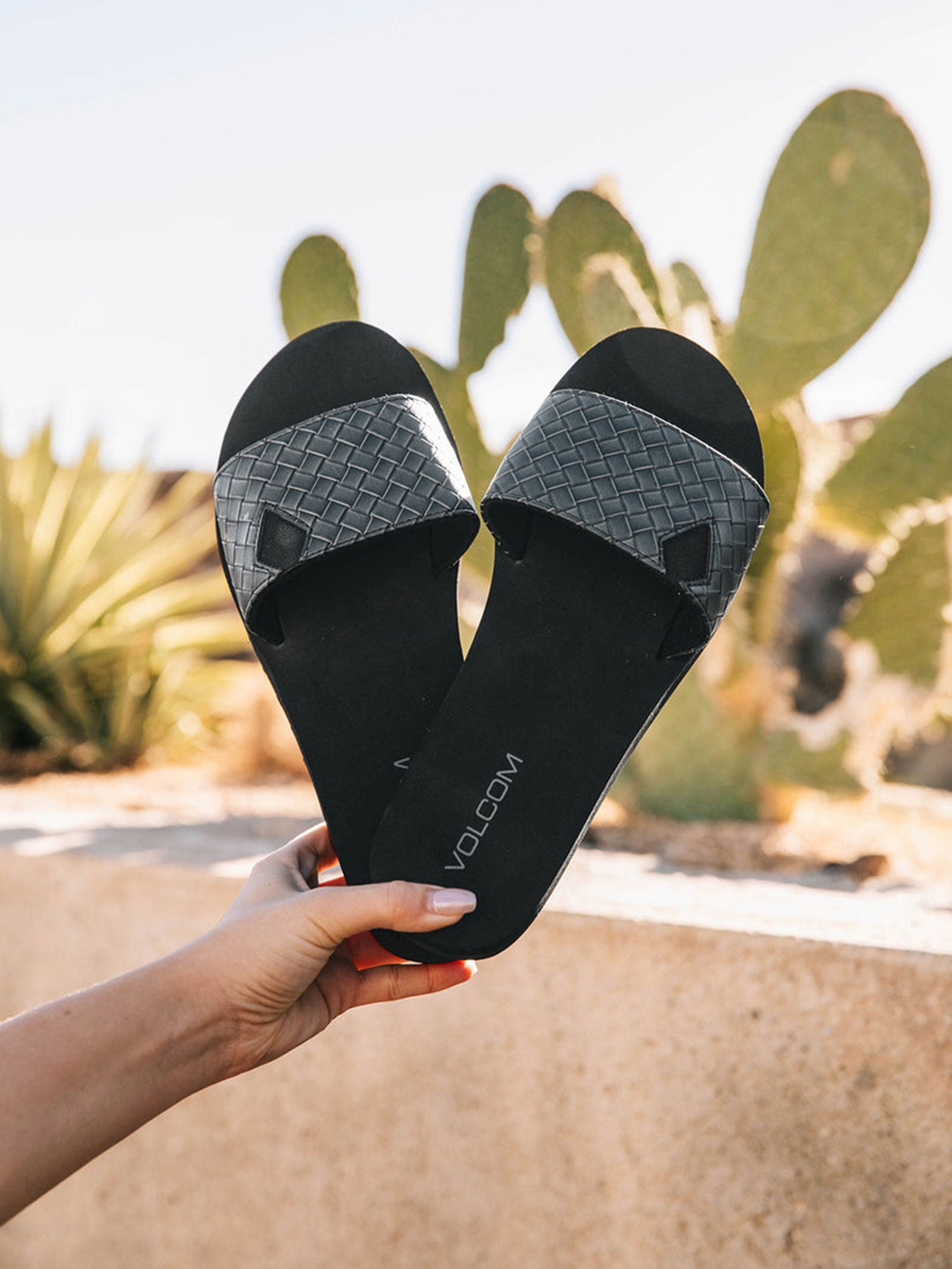 Volcom Not So Simple Slide Sandals - Black