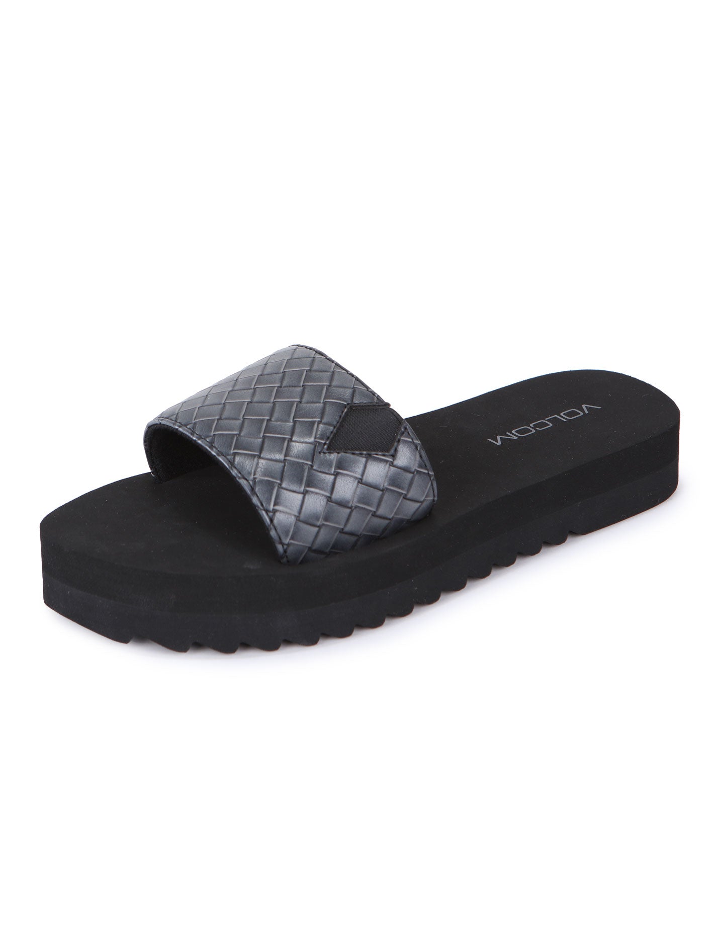 Volcom Not So Simple Slide Sandals - Black