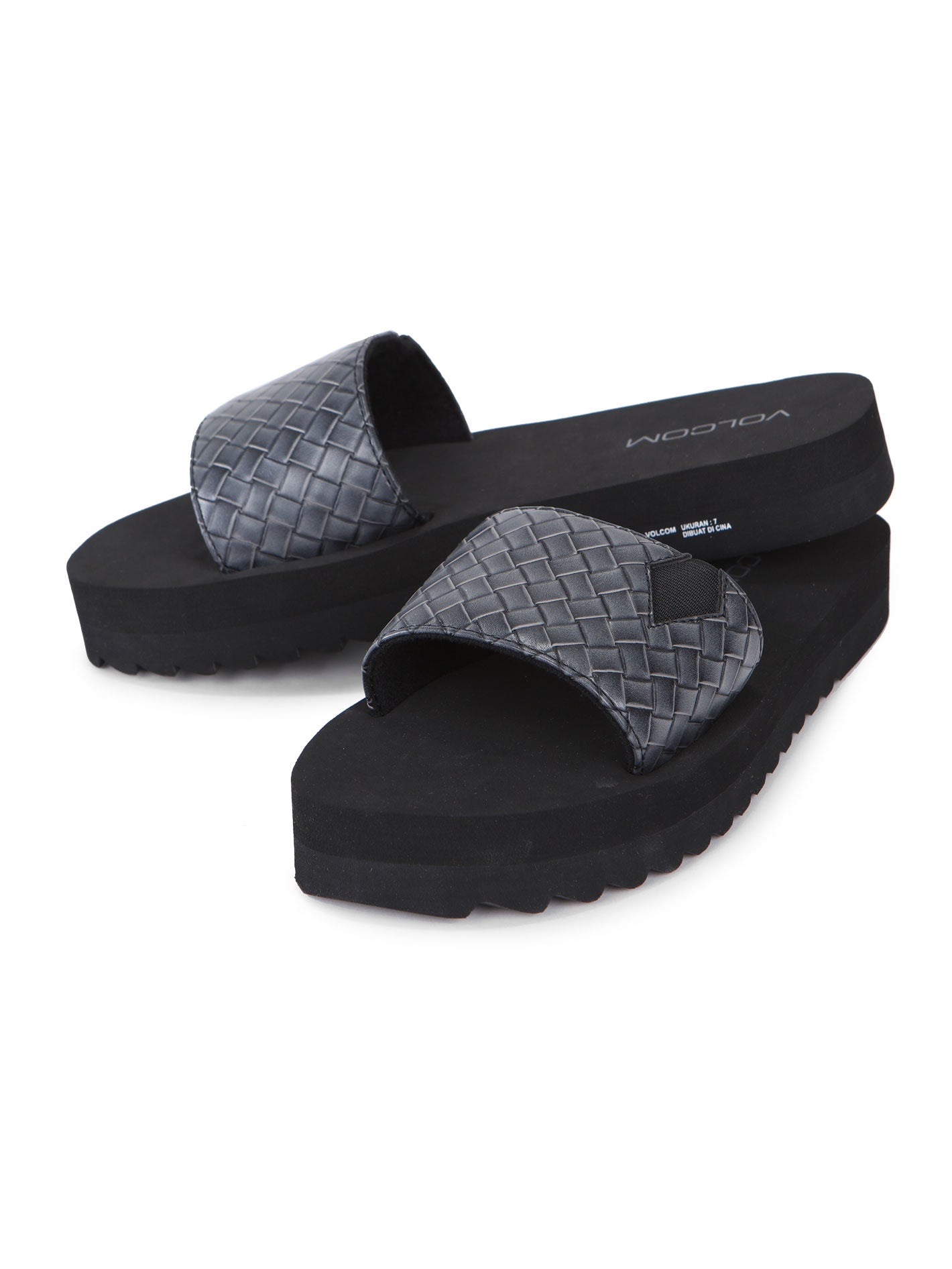 Volcom Not So Simple Slide Sandals - Black