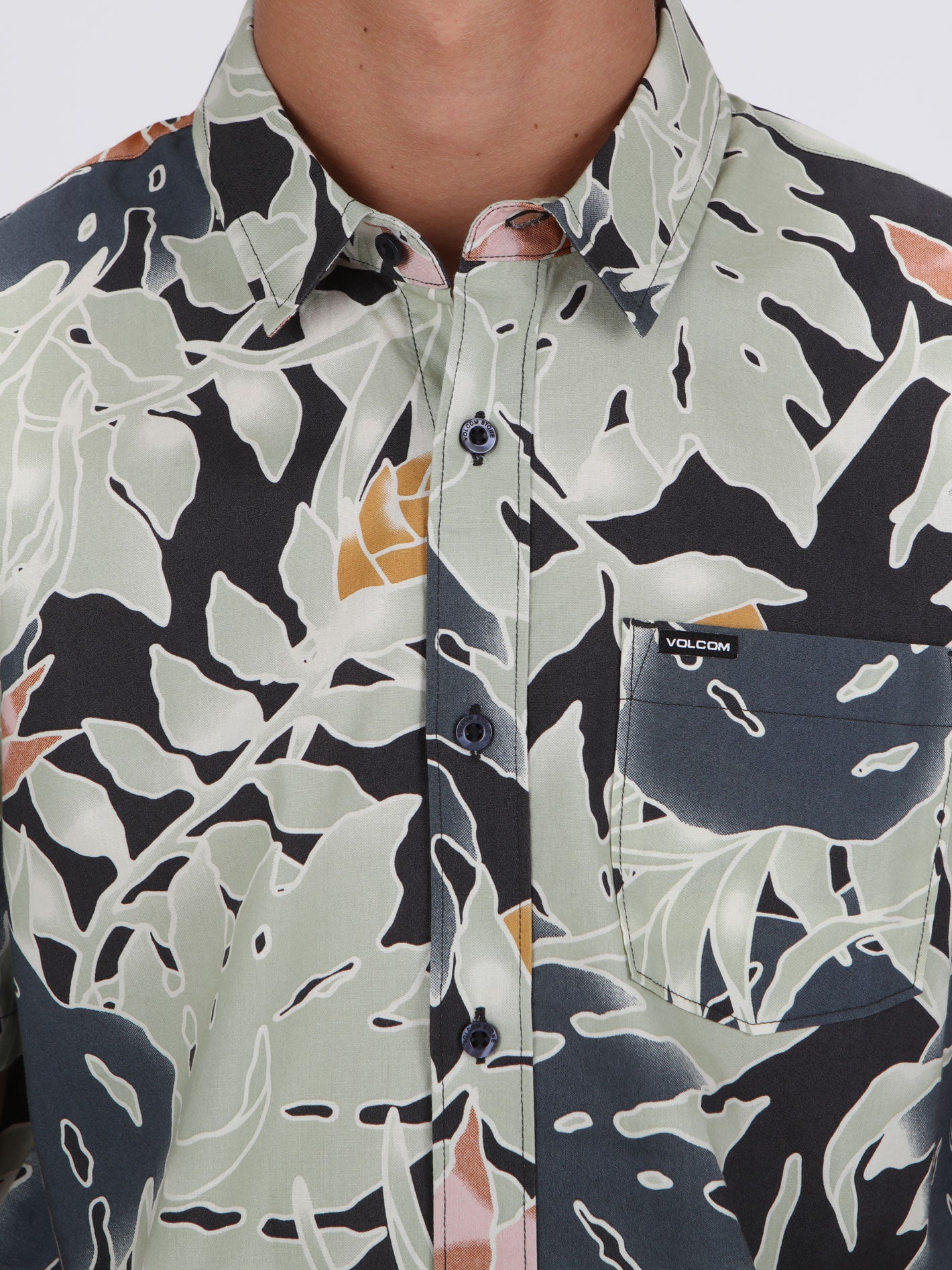 Volcom Warbler Short Sleeve Shirt - Asphalt Black