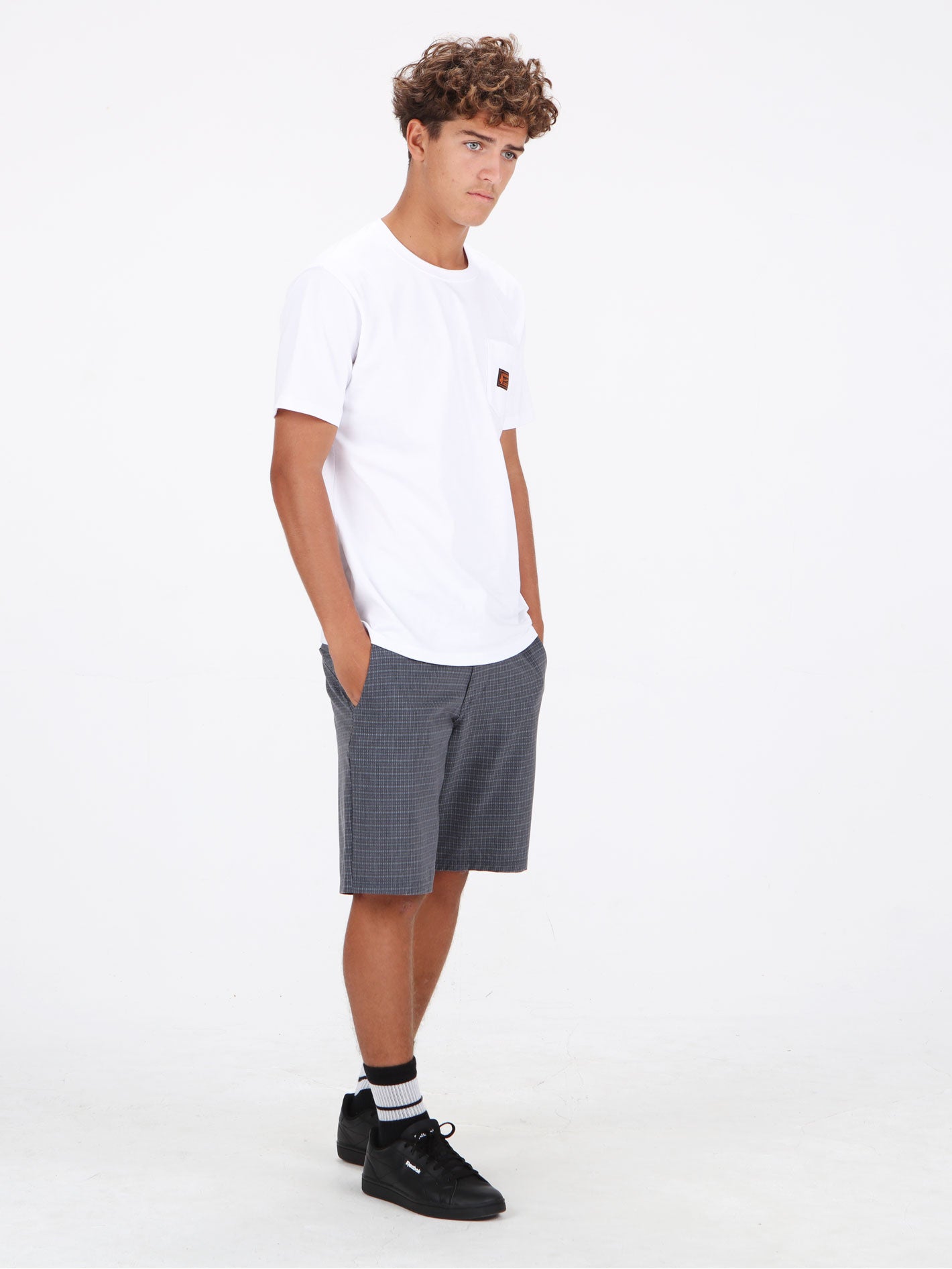 Volcom Mix Frickin Cross Shrd 20 Short - Dark Grey Plaid